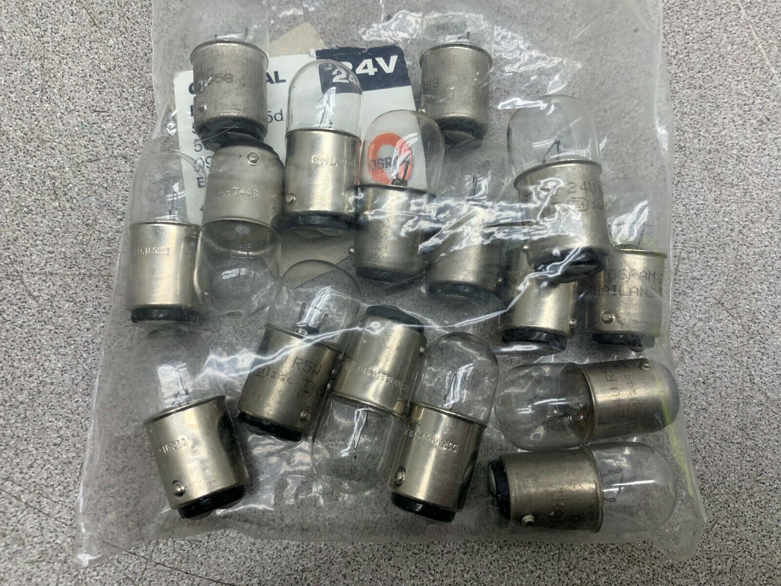 LOT OF 16 NEW NO BOX OSRAM BULBS R5W