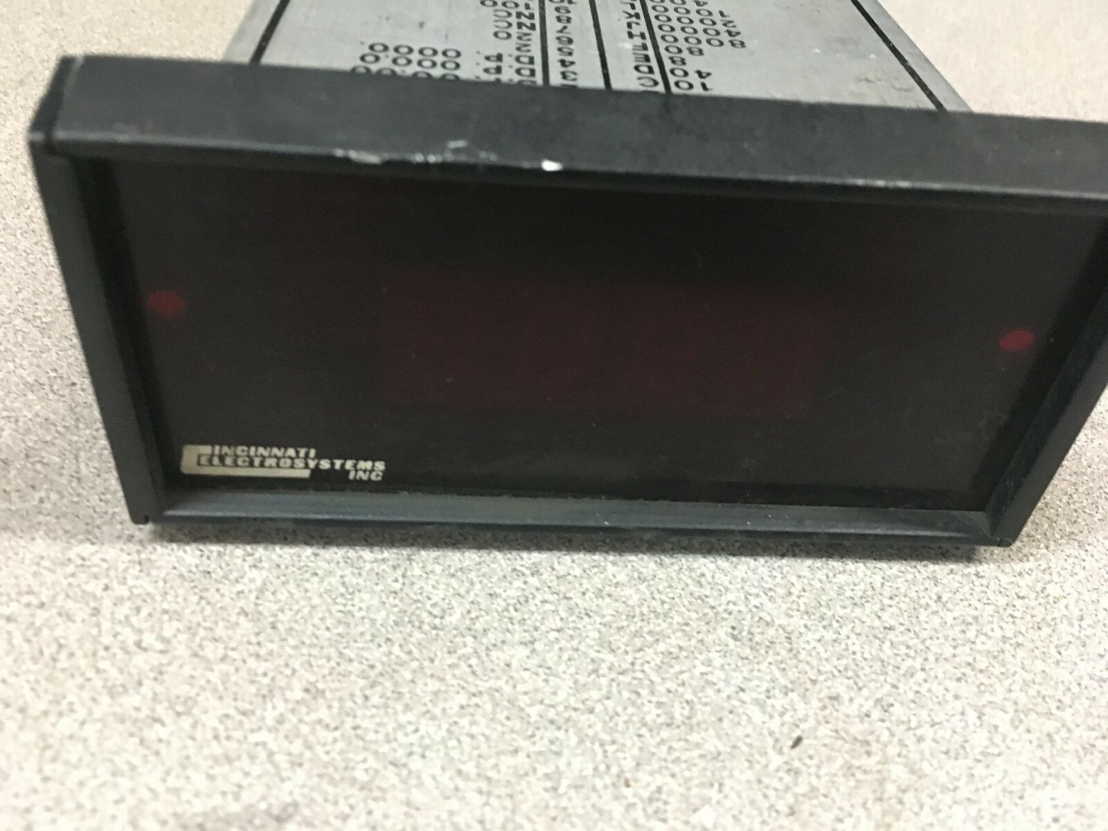 USED INCINNATI ELECTROSYSTEMS PANEL METER 416