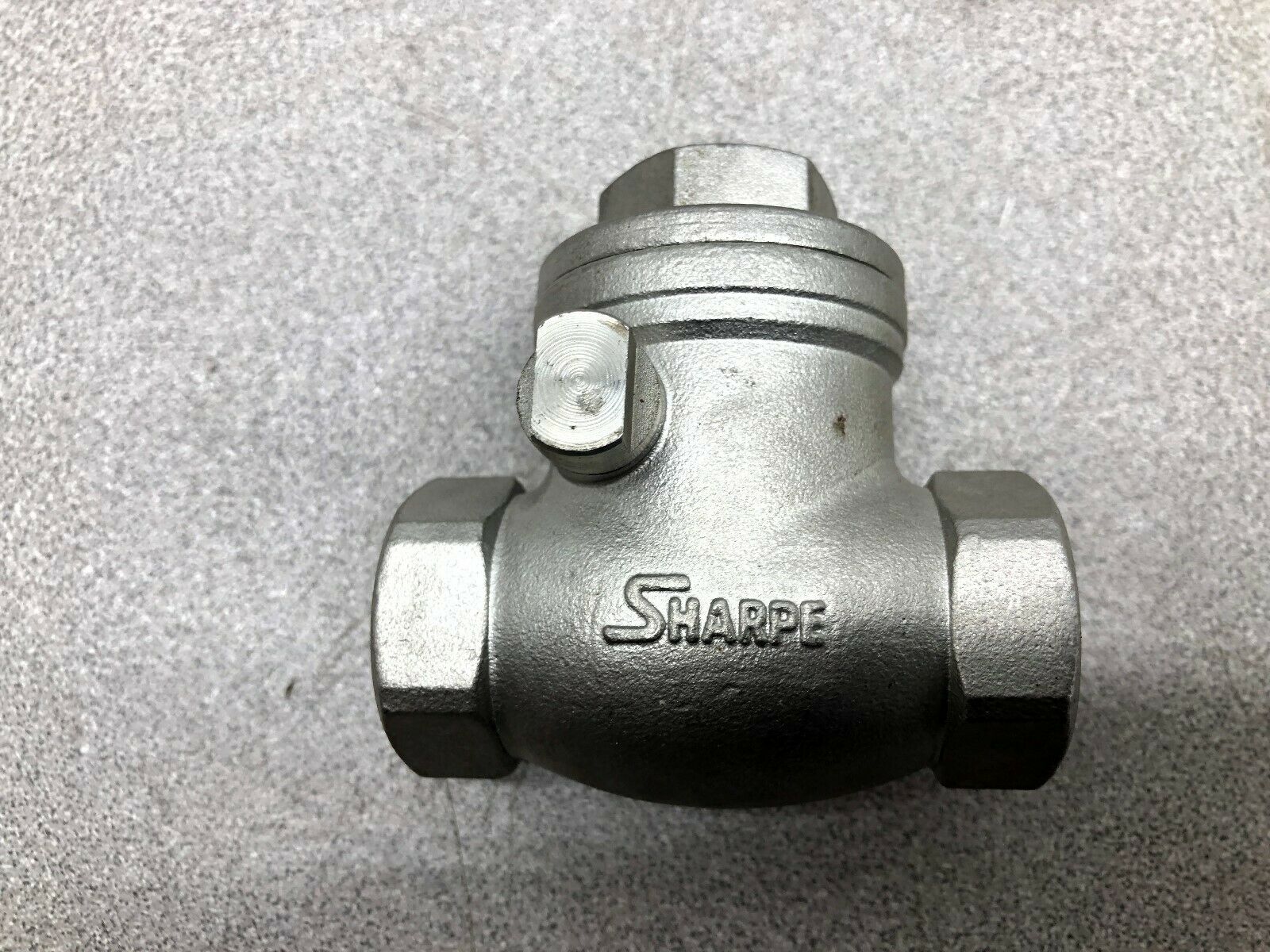 NEW NO BOX SHARPE CF8M BODY 3/8 SS SWING CHECK VALVE 20276