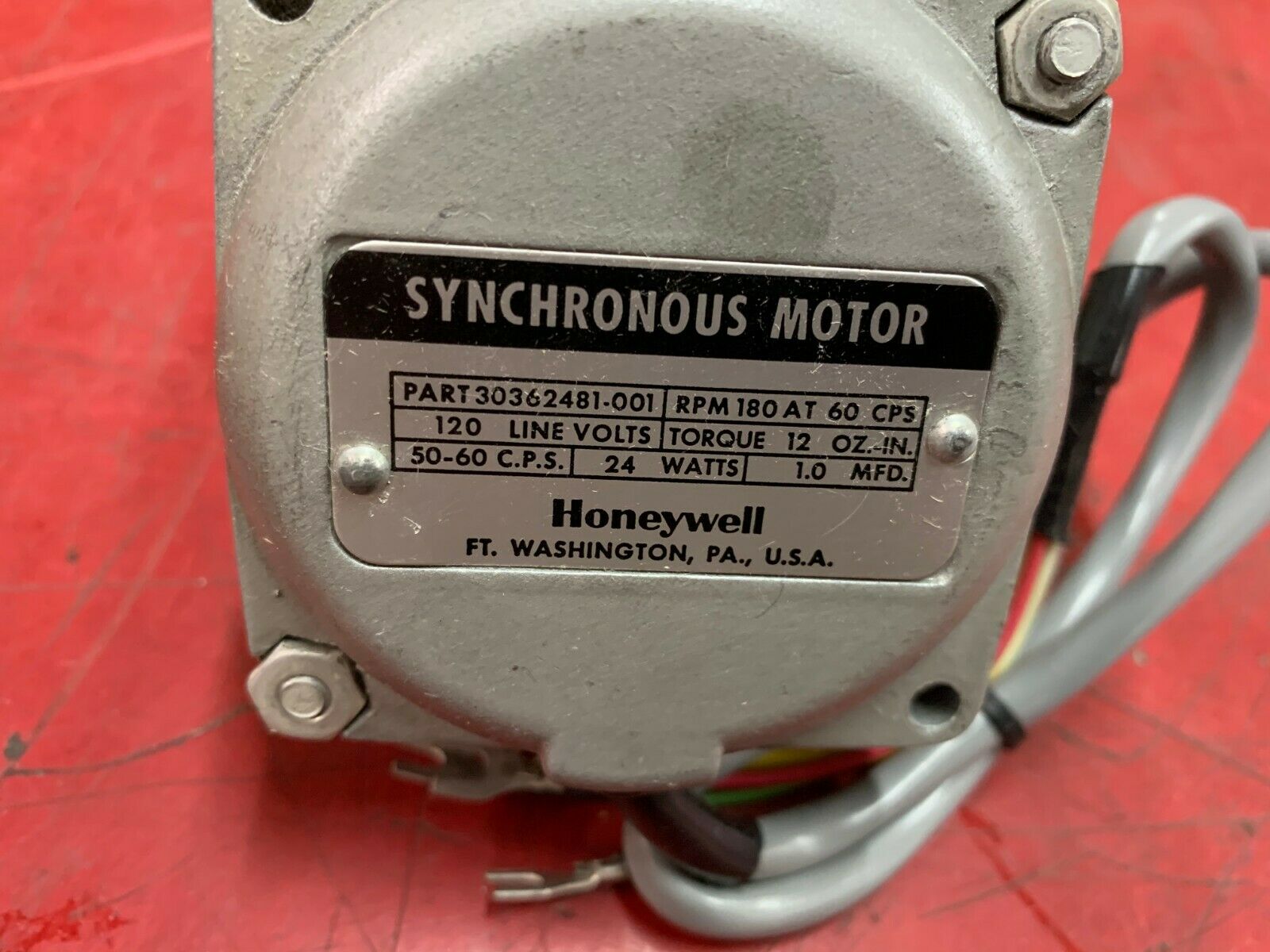 USED HONEYWELL SYNCHRONOUS MOTOR 30362481-001