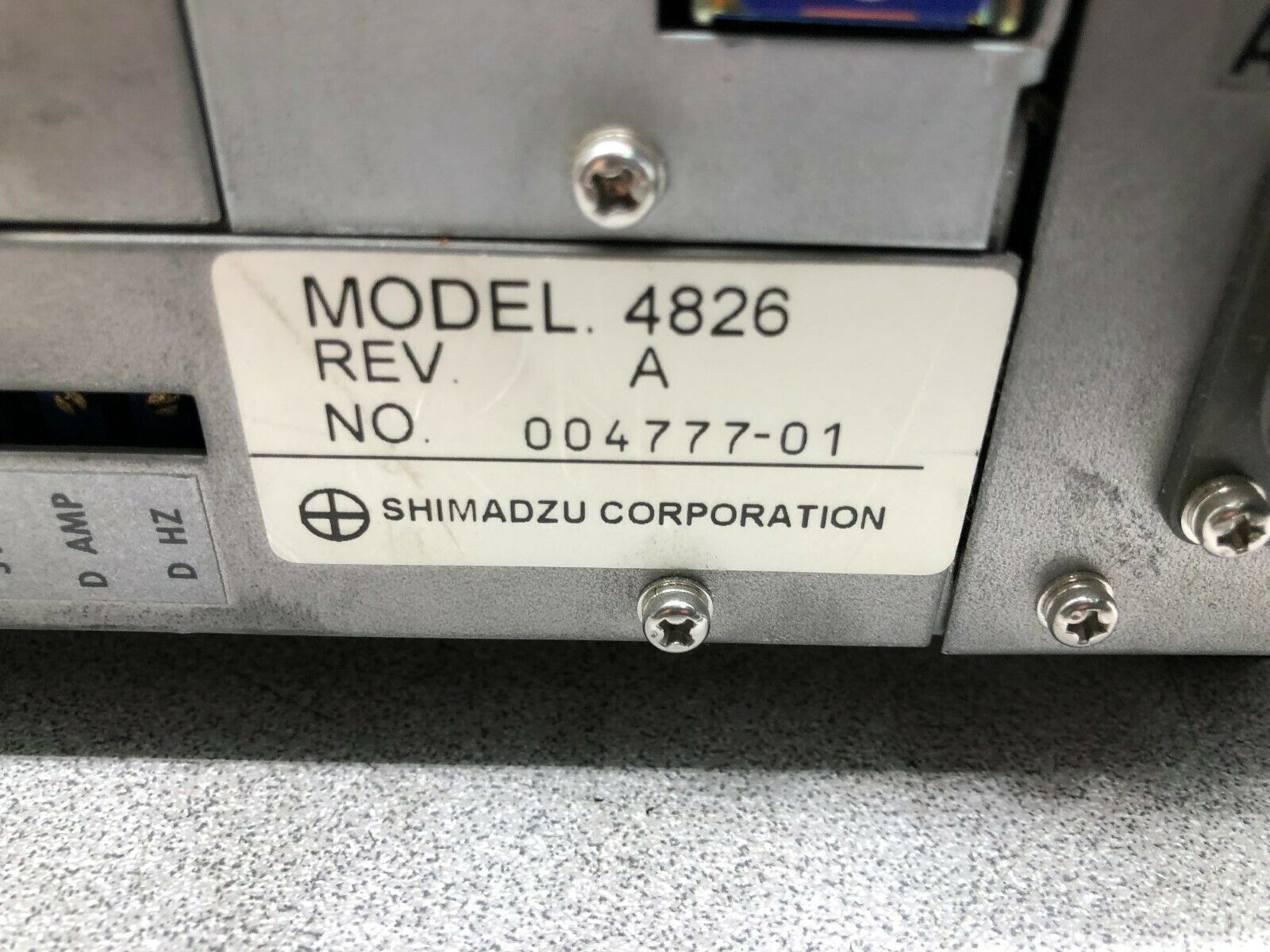 USED SHIMADZU CONTROLER 4826