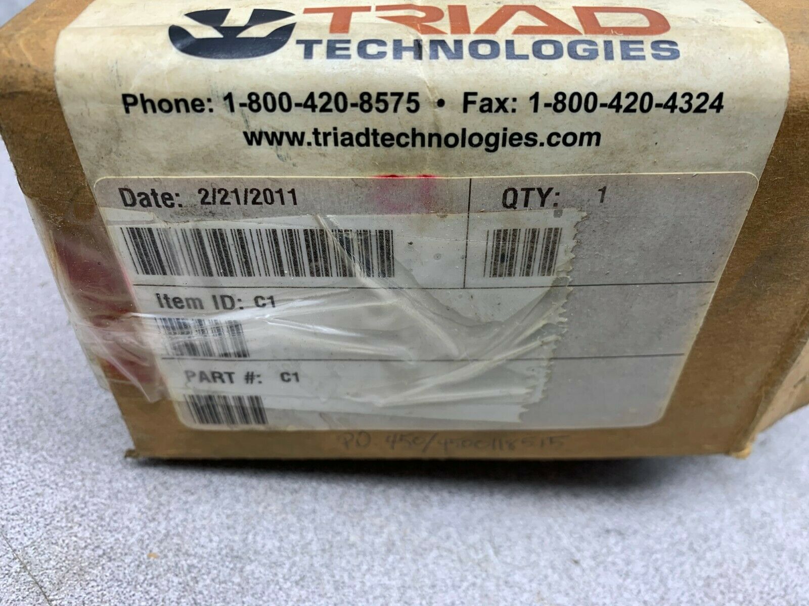 NEW IN BOX TRIAD TECHNOLOGIES HYDRAULIC PART C1
