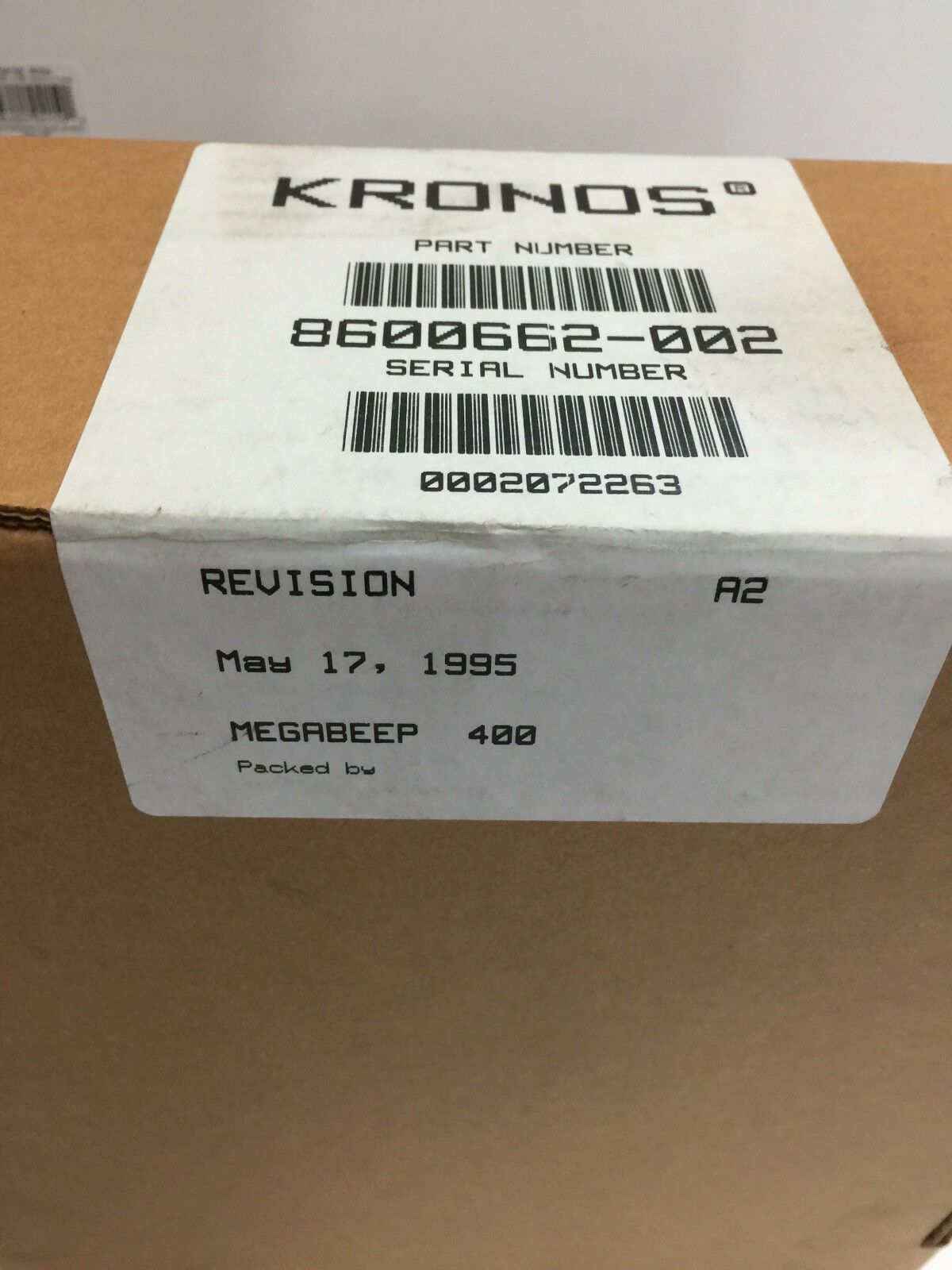 NEW IN BOX KRONOS MEGA BEEP 8600662-002