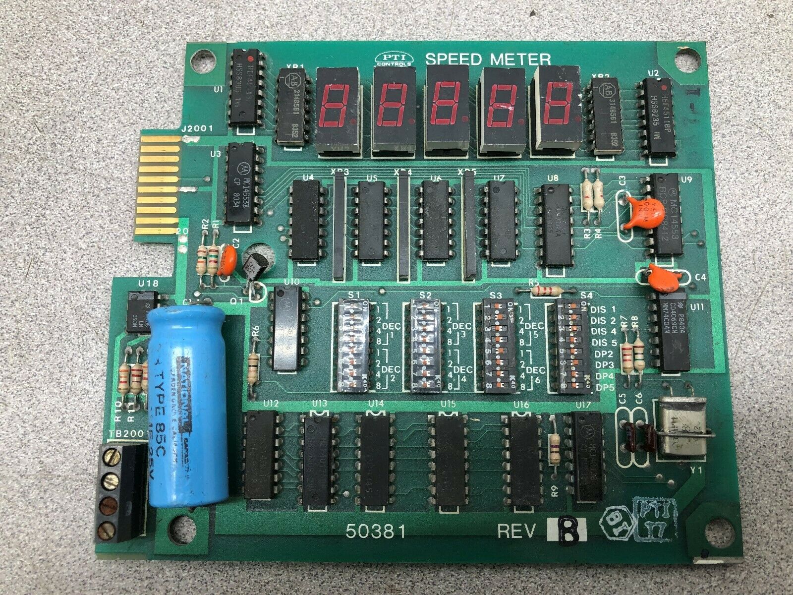 PTI SPEED METER BOARD 50381 REV B