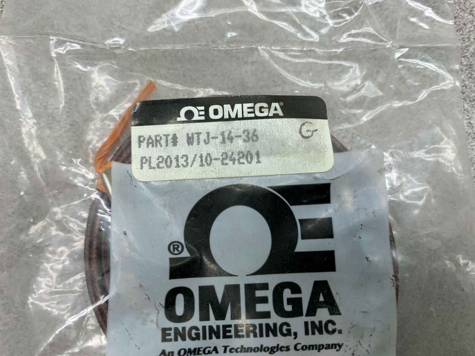 NEW NO BOX OMEGA WASHER THERMOCOUPLE WTJ-14-36