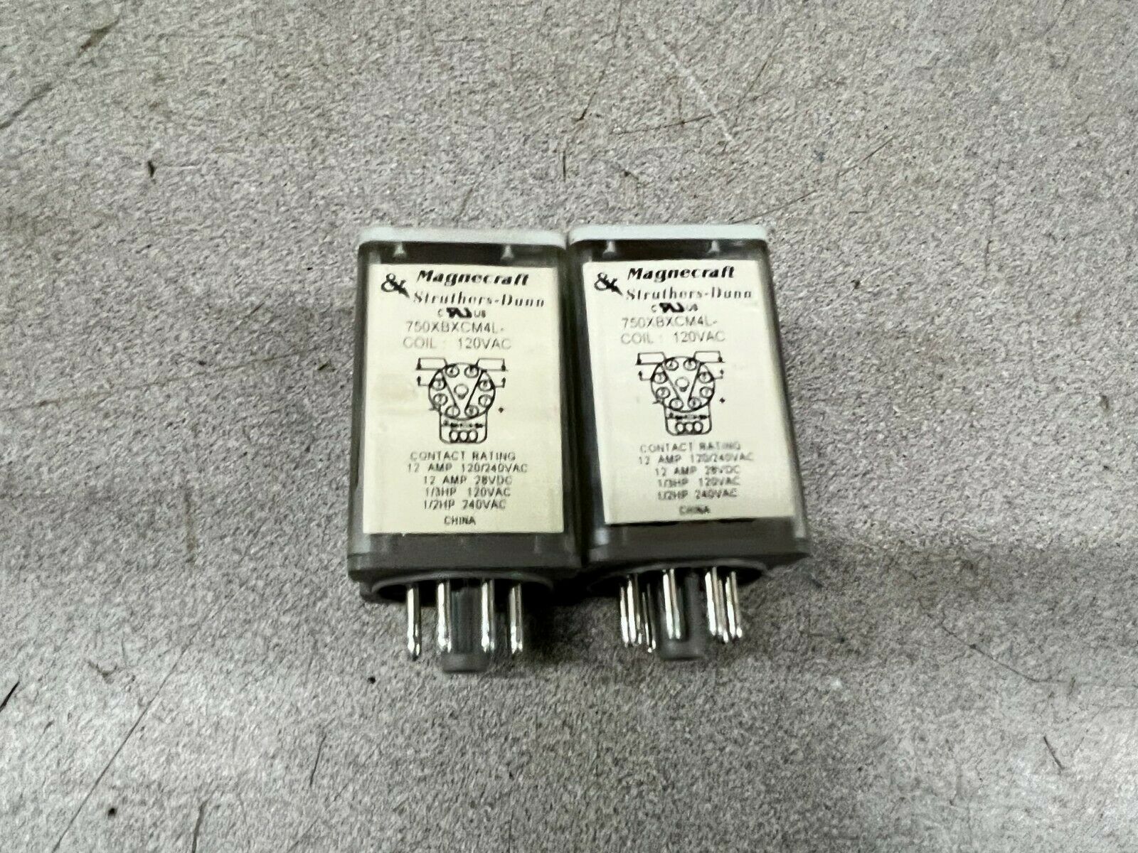 LOT OF 2 NEW NO BOX MAGNECRAFT RELAY 750XBXCM4L