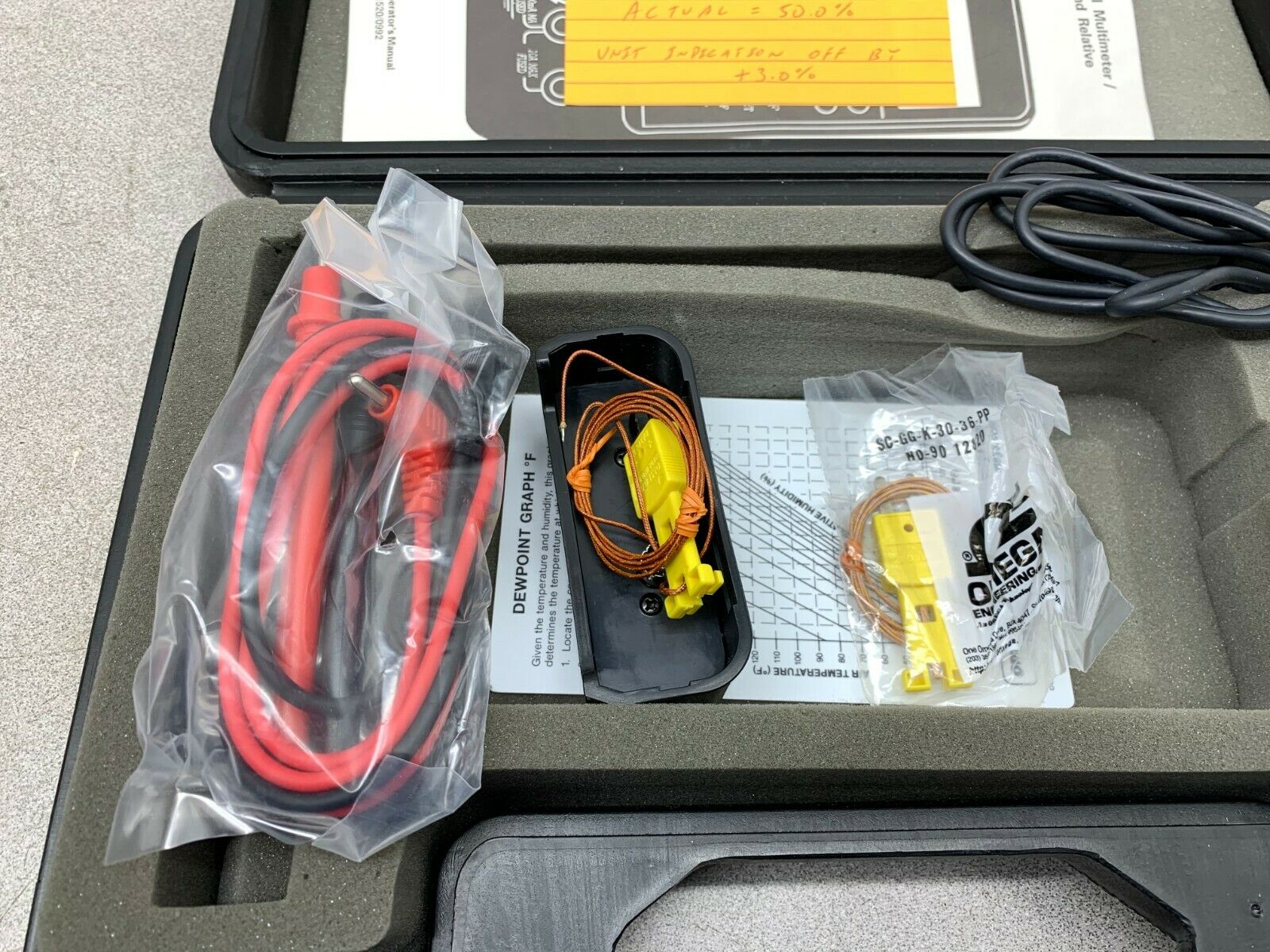 NEW OMEGA Handheld Digital Multimeter HHM-25 KIT