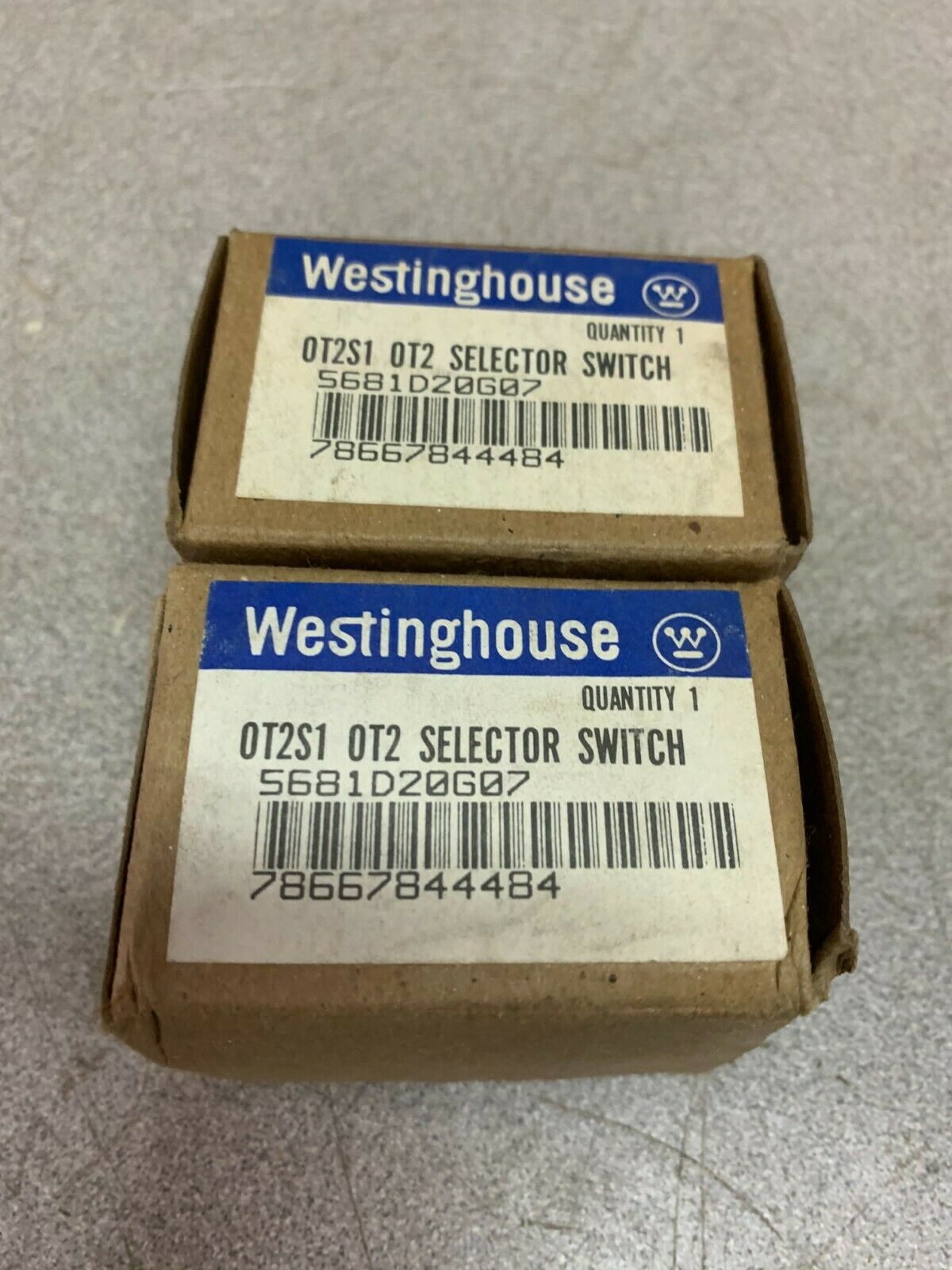 LOT OF 2 NEW IN BOX WESTINGHOUSE SELECTOR SWITCH  0T2S1