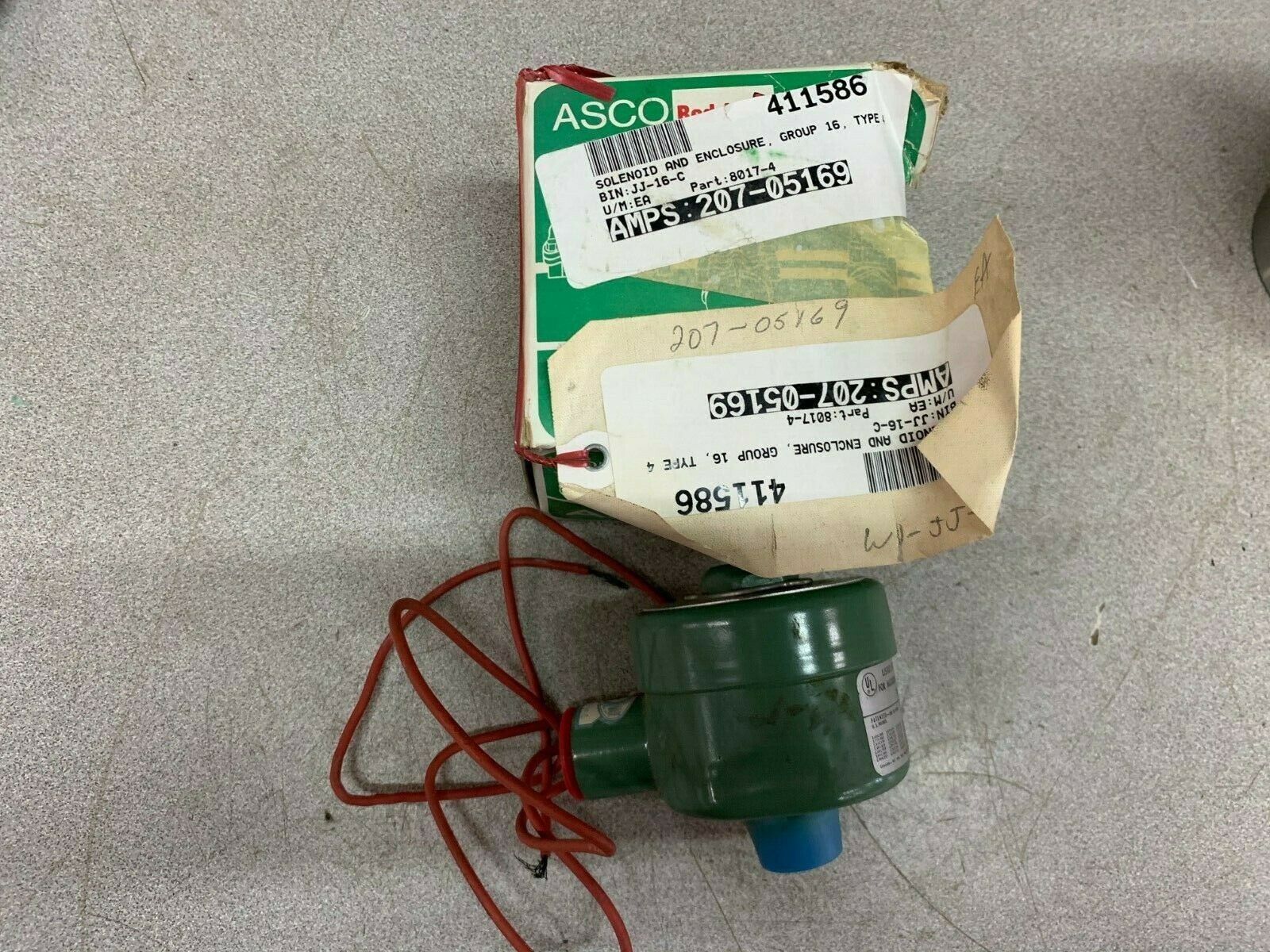 NEW IN BOX ASCO SOLENOID VALVE 80174