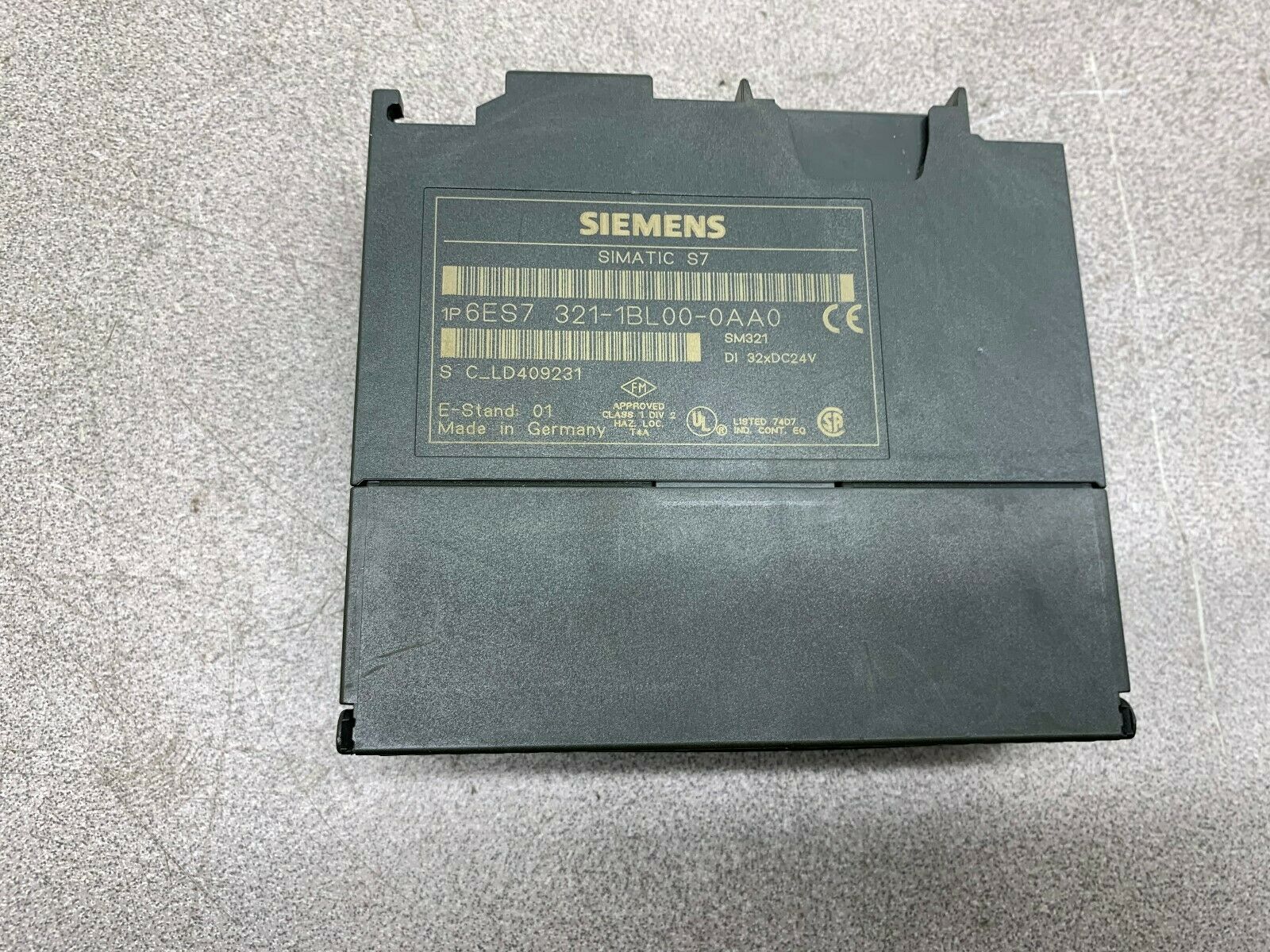 USED SIEMENS INPUT MODULE 6ES7 321-1BL00-0AA0