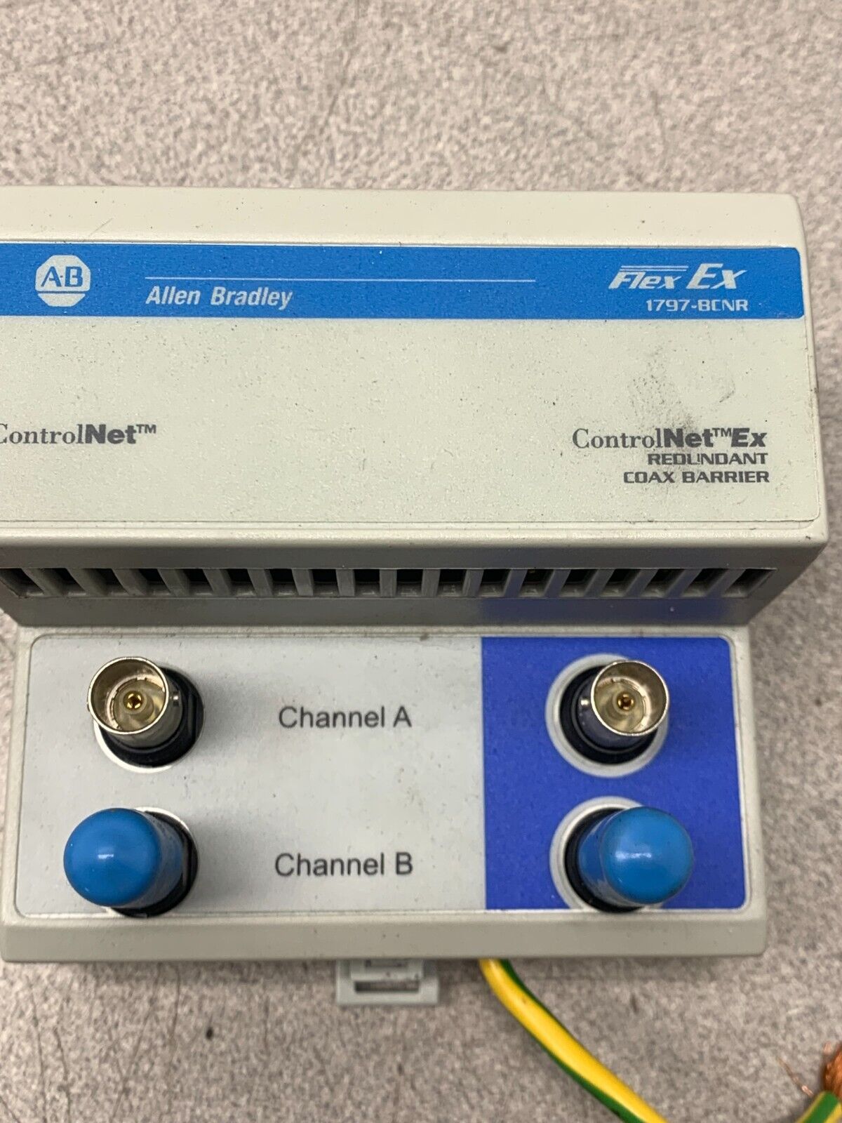 USED ALLEN-BRADLEY CONTROLNET EX REDUNDANT COAX BARRIER 1797-BCNR SERIES A