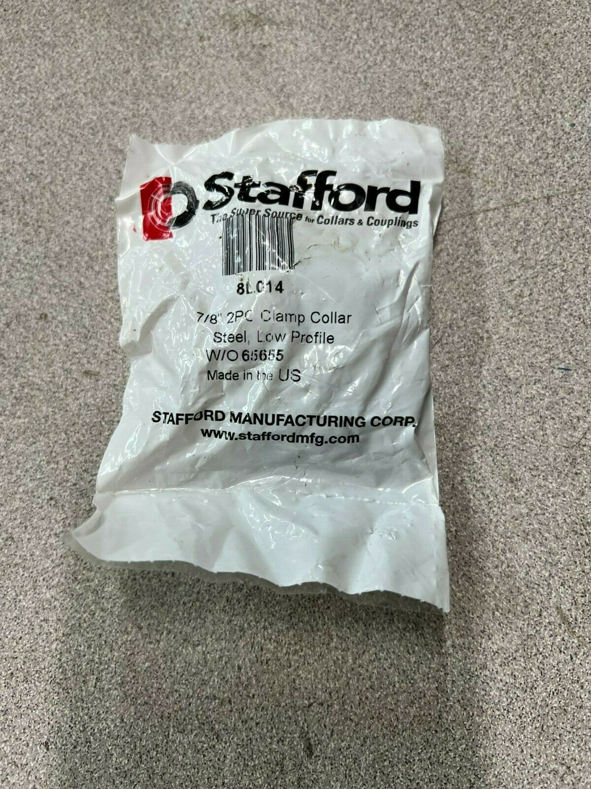 LOT OF 6 NEW IN BAG STAFFORD CLAMP COLLAR 8L014