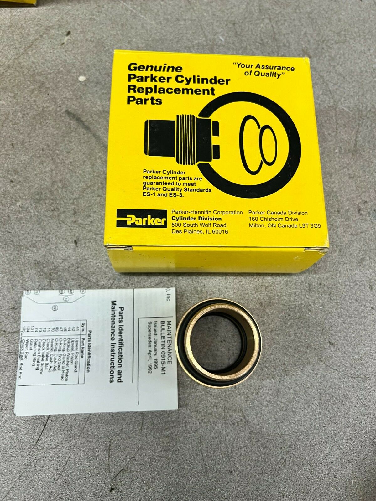 NEW IN BOX PARKER ROD GLAND CARTRIDGE KIT RGL6950MA1