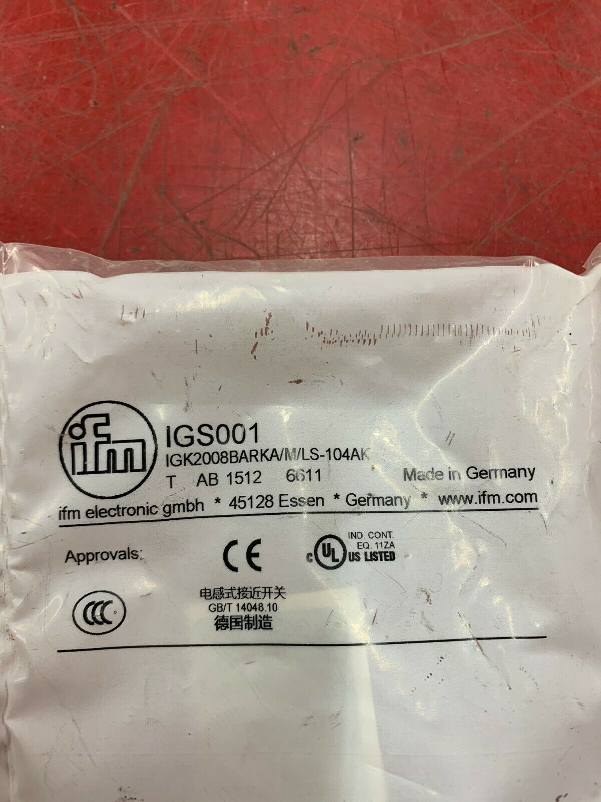 NEW IN BAG IFM EFECTOR IGK2008BARKA/M/LS-104AK