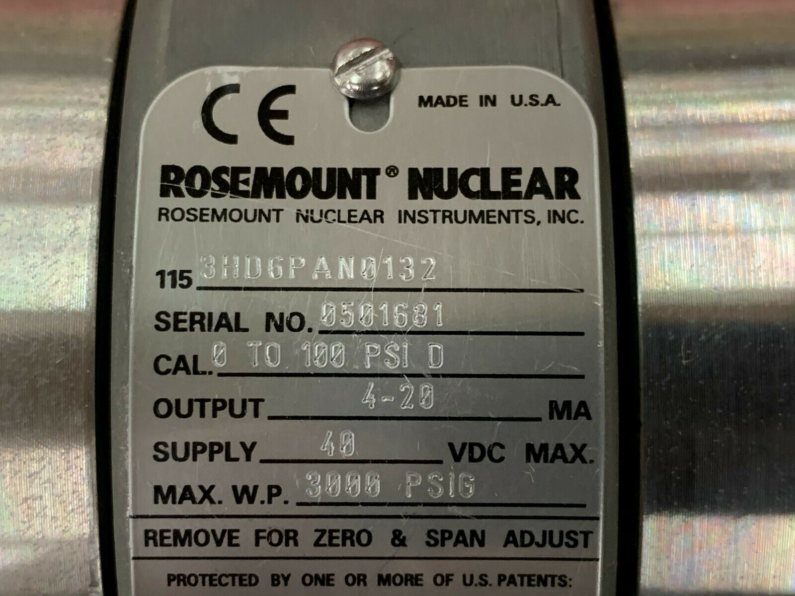 NEW NO BOX ROSEMOUNT NUCLEAR TRANSMITTER 1153HD6PAN0132