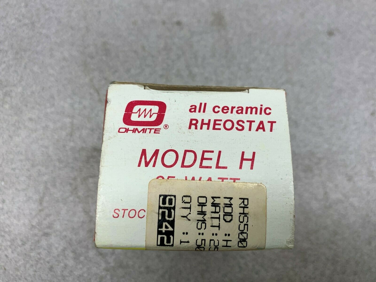 NEW IN BOX OHMITE RHEOSTAT MODEL H