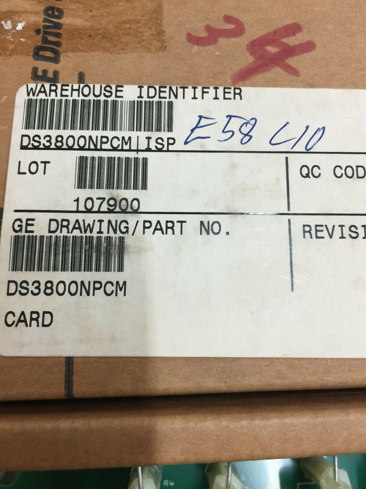 NEW IN BOX GE CIRCUIT BOARD DS3800NPCM1B1B 6BA01