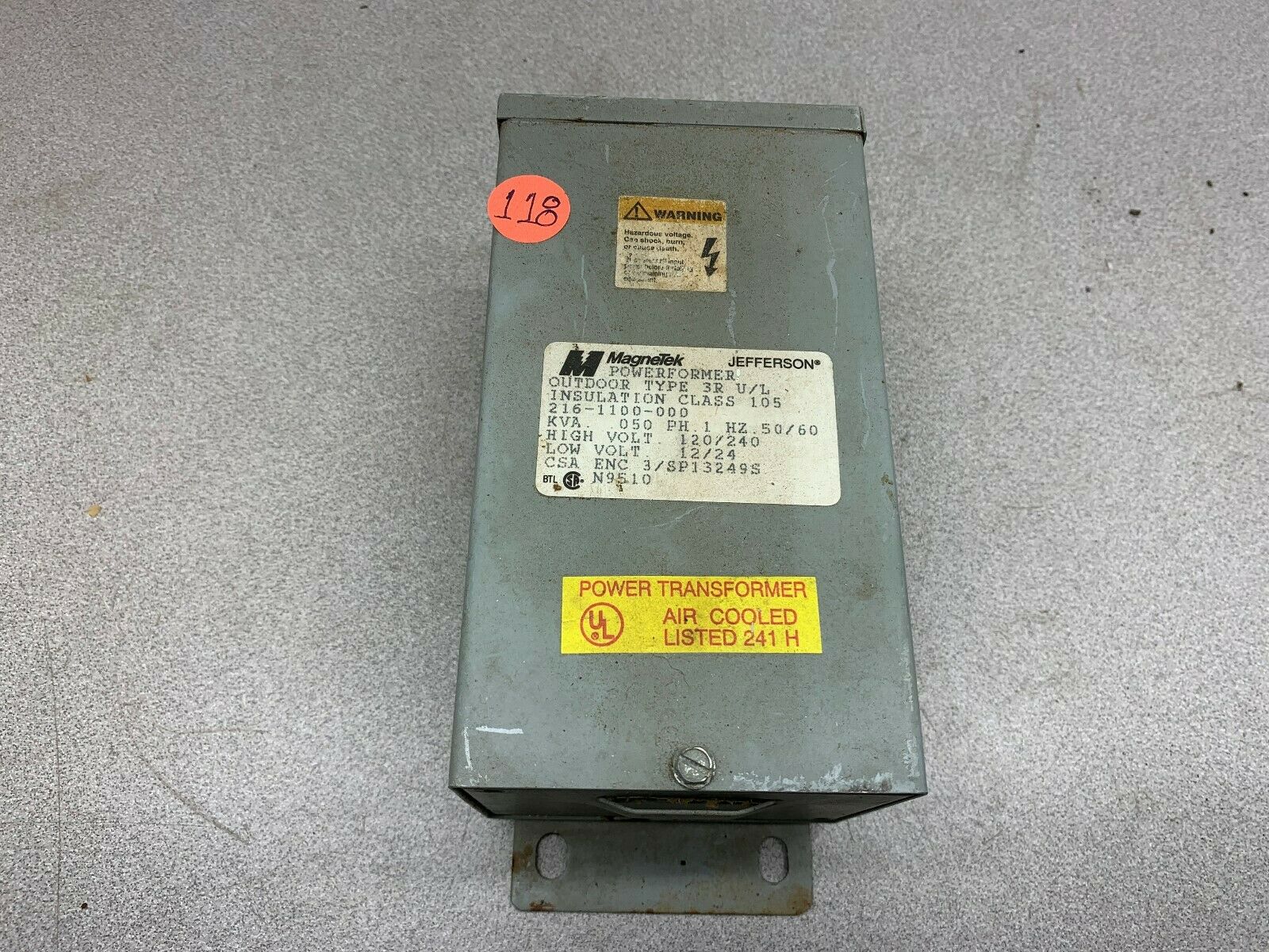 NEW NO BOX MAGNETEK POWERFORMER 216-1100-000