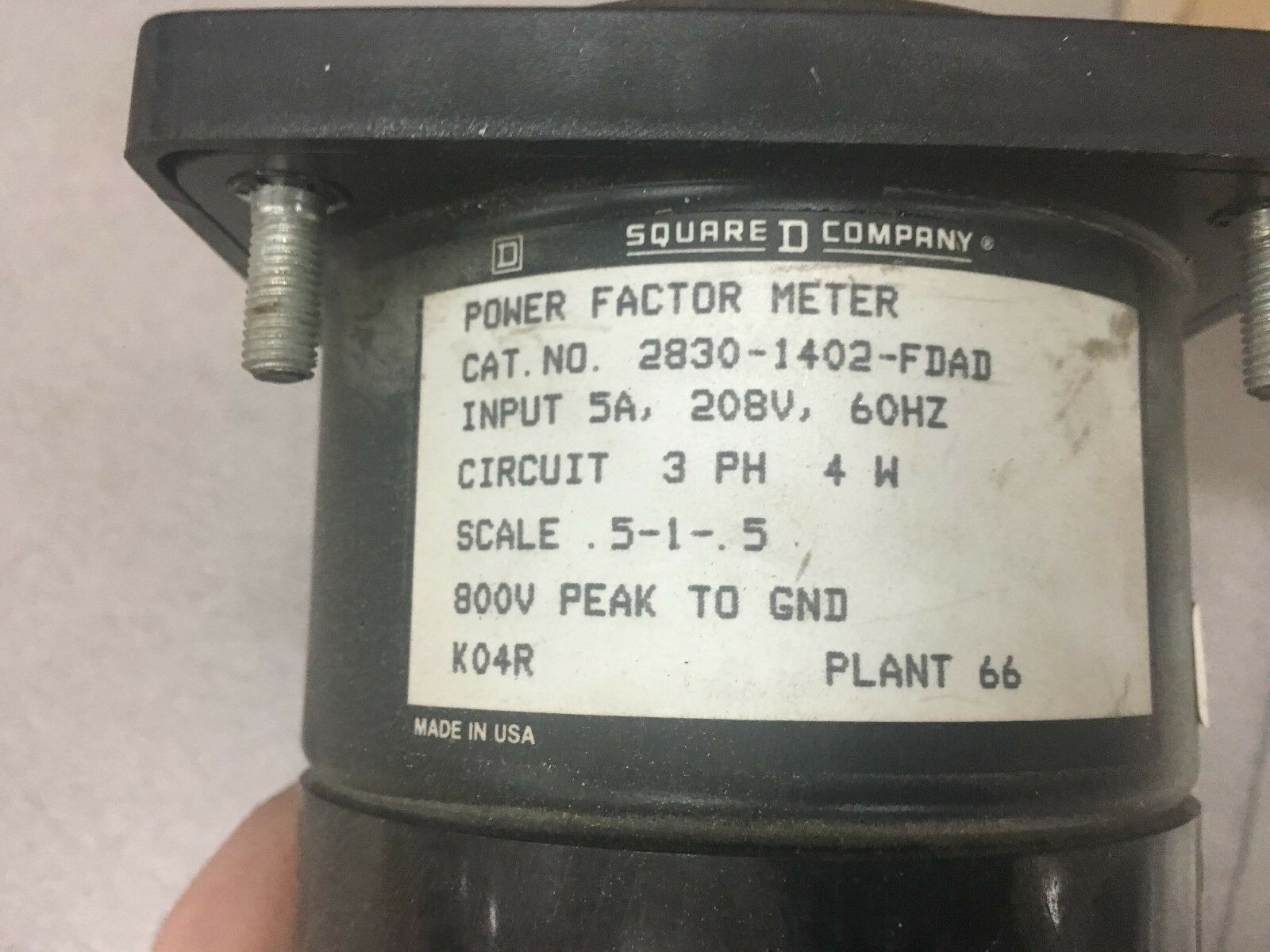 NEW IN BOX SQUARE D POWER METER 2830-1402-FDAD