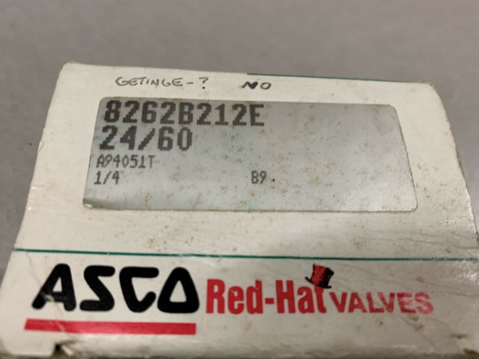 NEW IN BOX ASCO VALVE 8262B212E