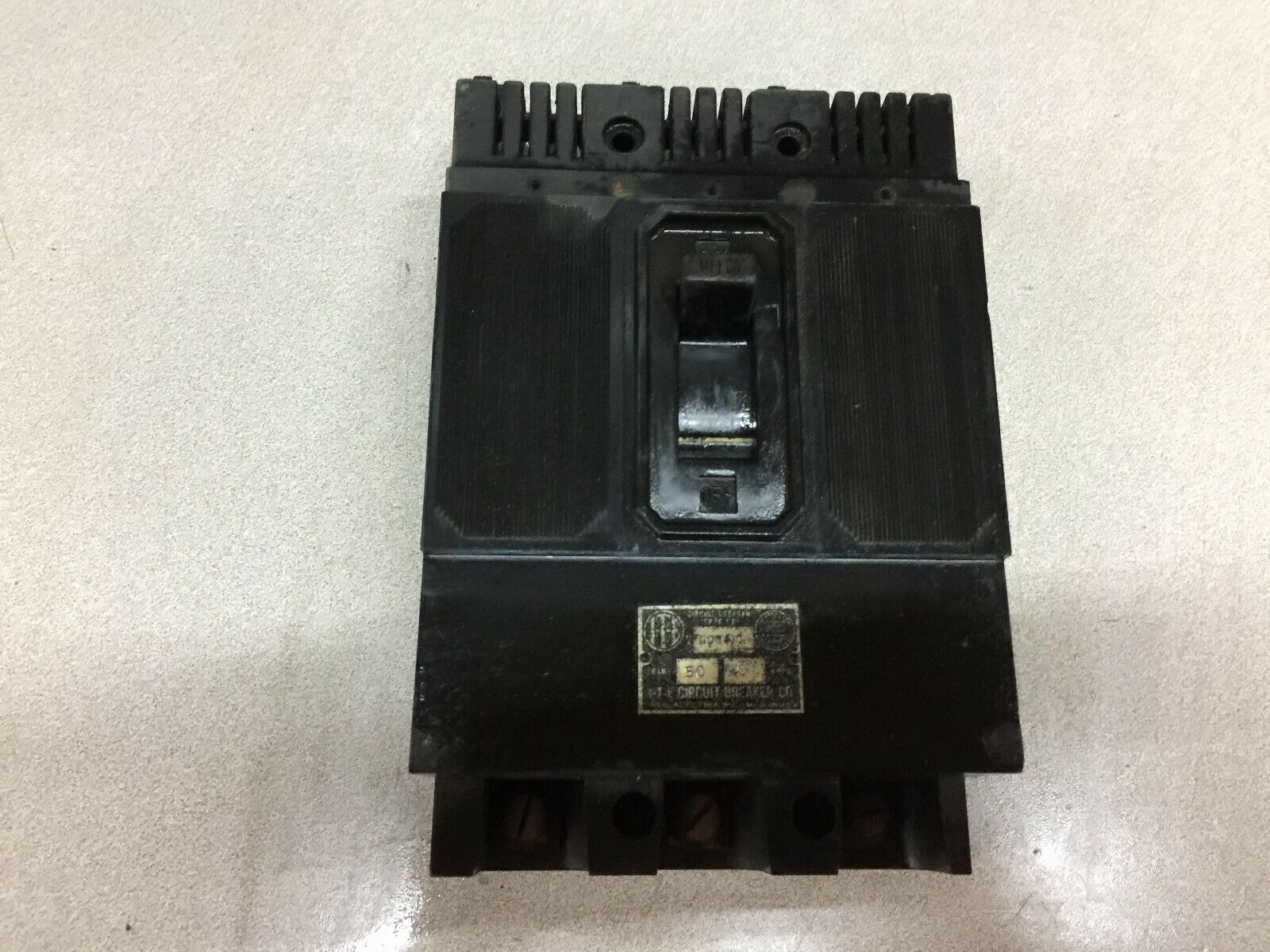 USED ITE 20AMP 3POLE 600VAC BREAKER FRAME 50 TYPE ET