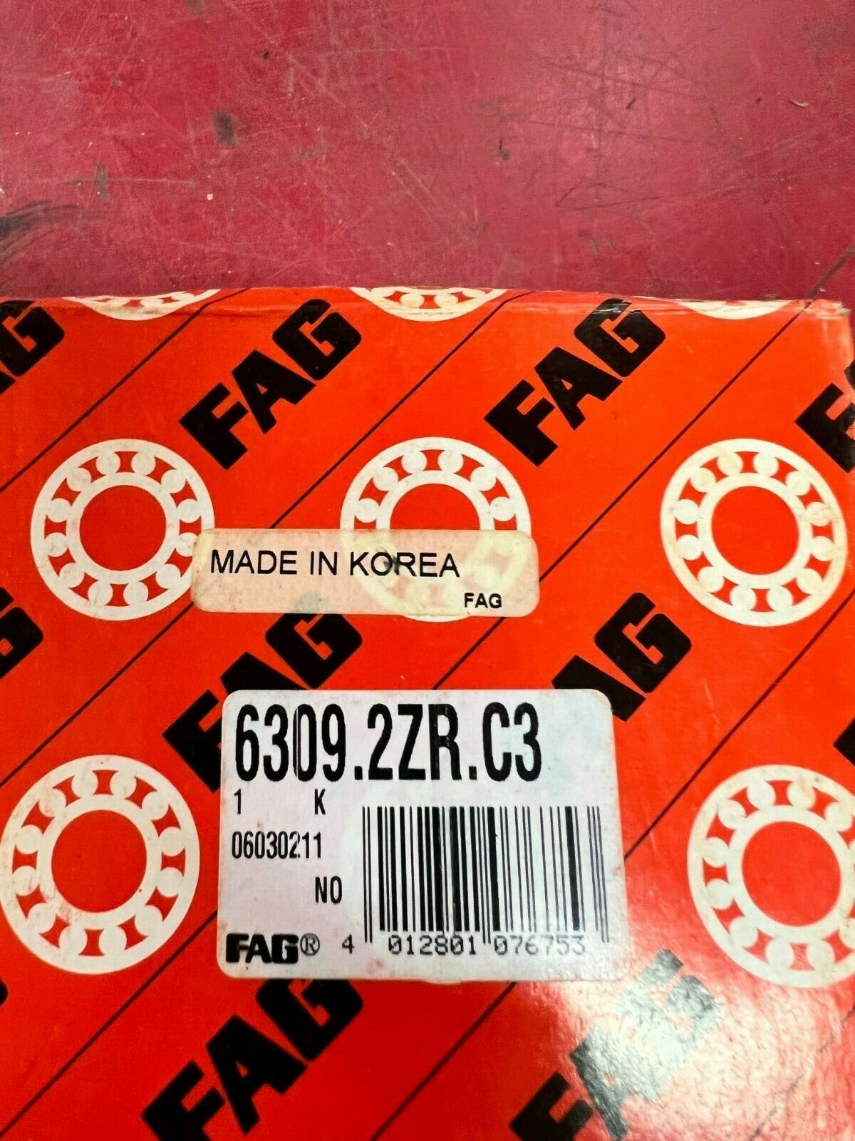 NEW IN BOX FAG BEARING 6309.2ZR.C3