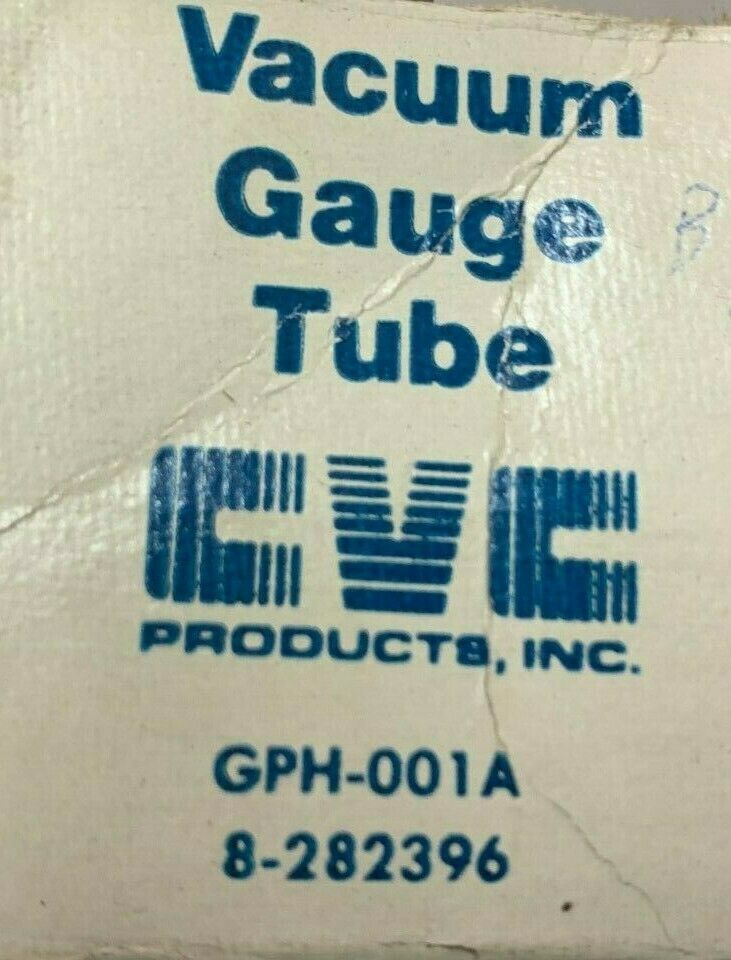 NEW IN BOX CVC PRODUCTS VACUMM GAUGE TUBE GPH-001A