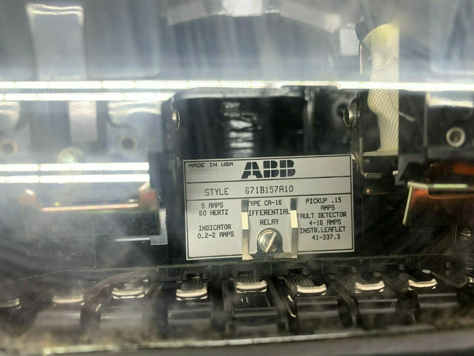 USED ABB TYPE CA-16 RELAY 671B157A10