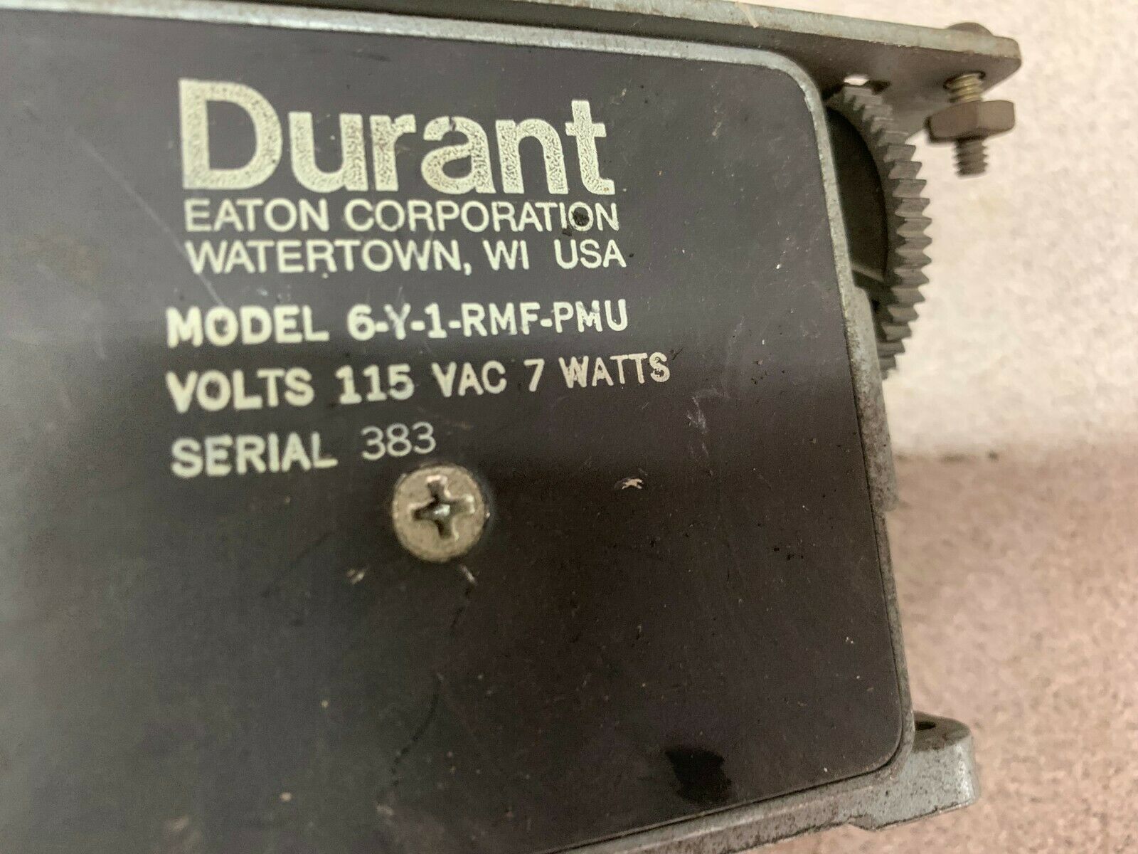 USED DURANT EATON COUNTER 6-F-1-RMF-PMU