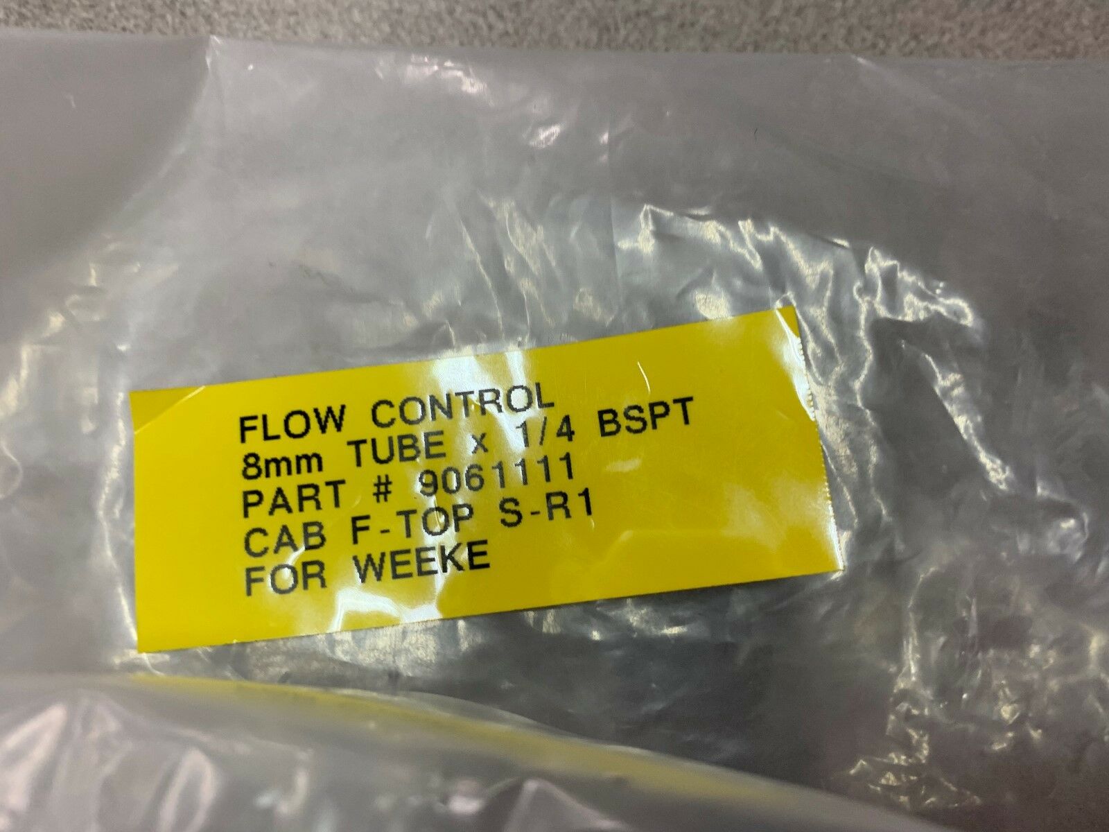 NEW IN BAG METAL WORK FLOW CONTROL TUBE 9061111