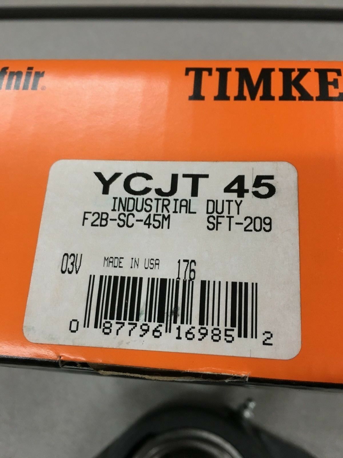 NEW IN BOX TIMKEN 2-BOLT FLANGE BEARING 45MM BORE YCJT 45