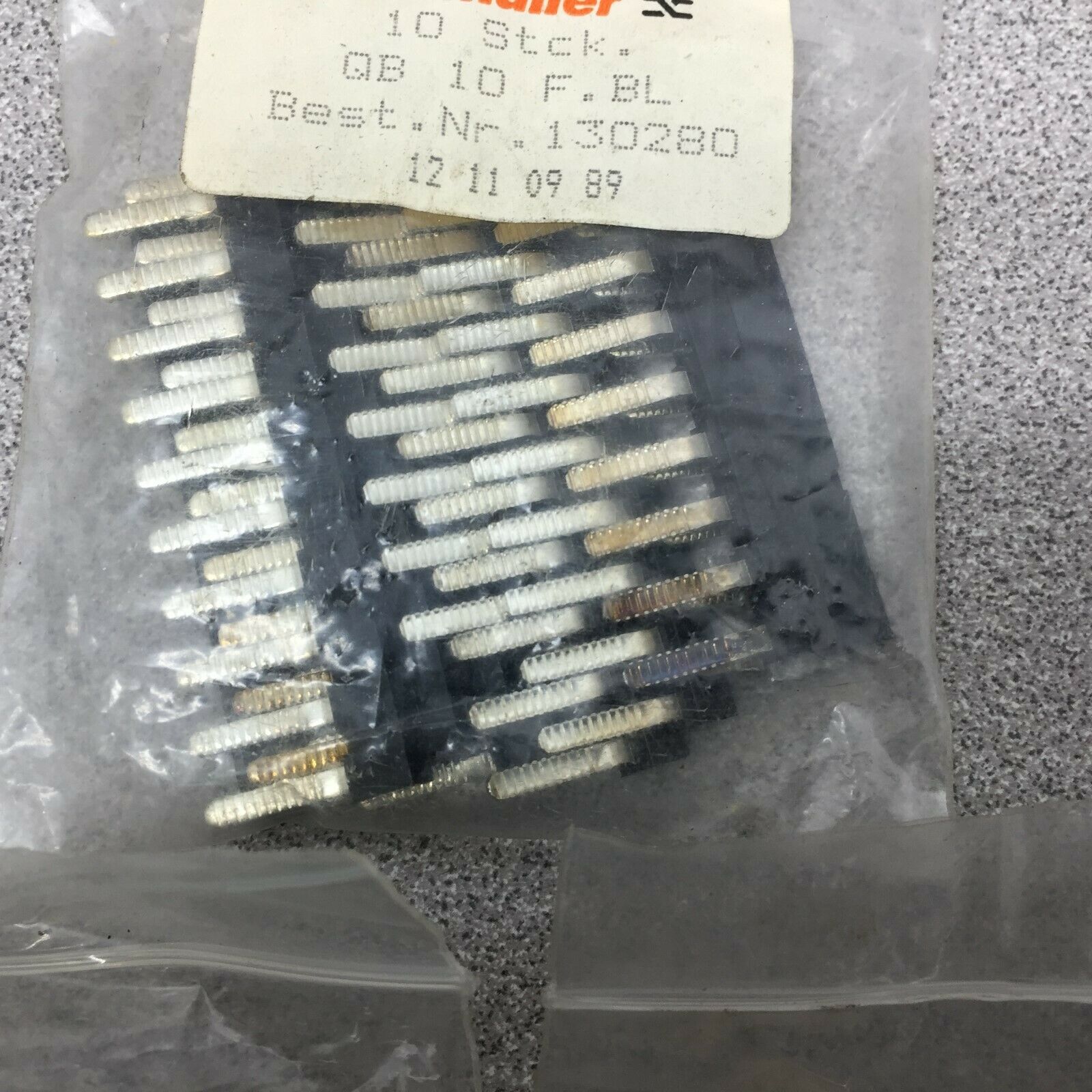 NEW IN BAG (LOT OF 30) WEIDMULLER 10 STICK TERMINAL BLOCK JUMPER 130280