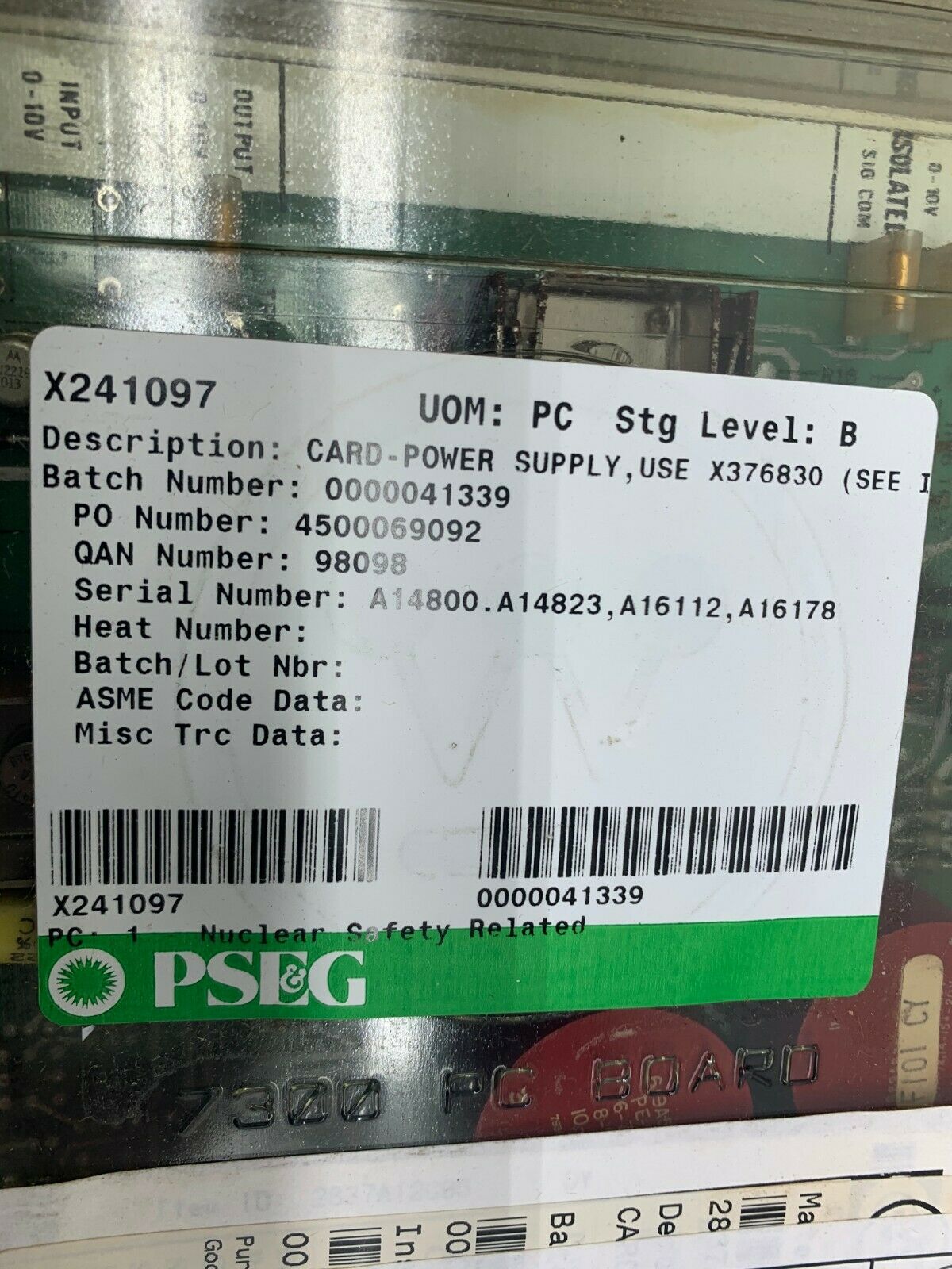 NEW NO BOX WESTINGHOUSE CIRCUIT BOARD 2837A12G02