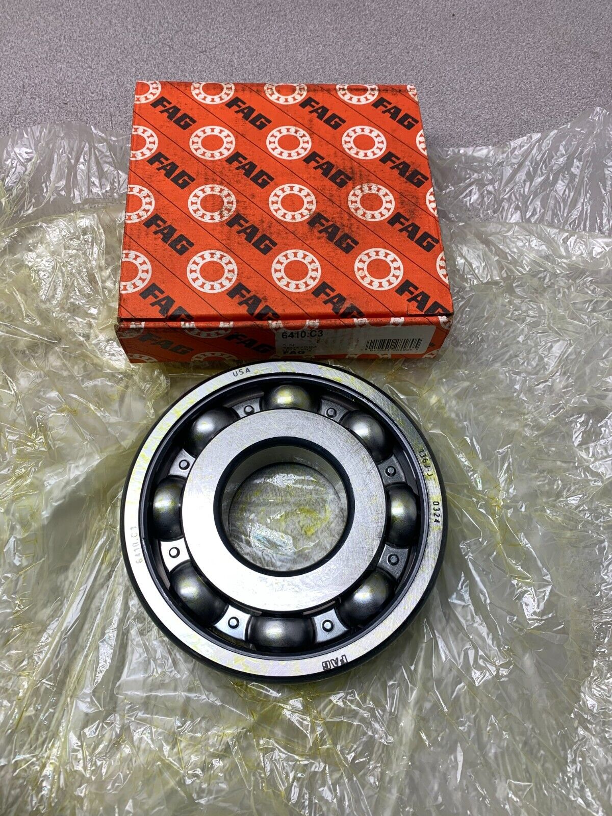 NEW IN BOX FAG 6410C3 RADIAL DEEP GROOVE BALL BEARING 6410.C3