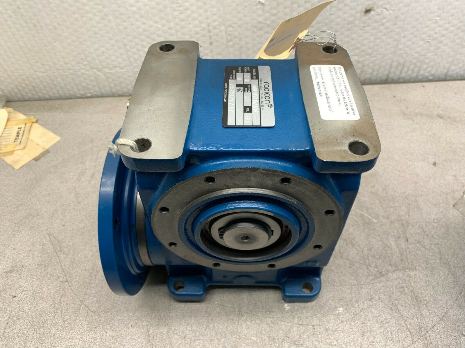 NEW RADICON GEAR REDUCER 50:1 RATIO A061050.WANVC -----