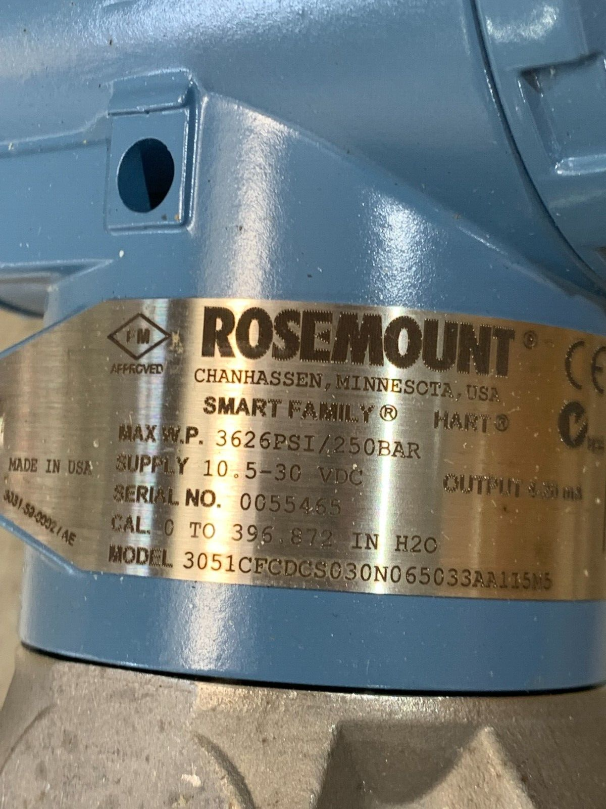 NEW IN BOX ROSEMOUNT HART PRESSURE TRANSMITTER 3051CFCDCS030N065033AA1I5M5