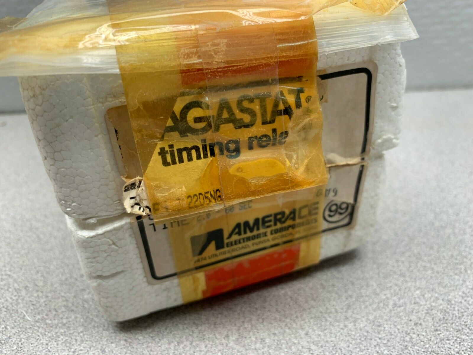 NEW IN PACKAGING AGASTAT 2-60 SEC. TIMING RELAY 2122D5NG