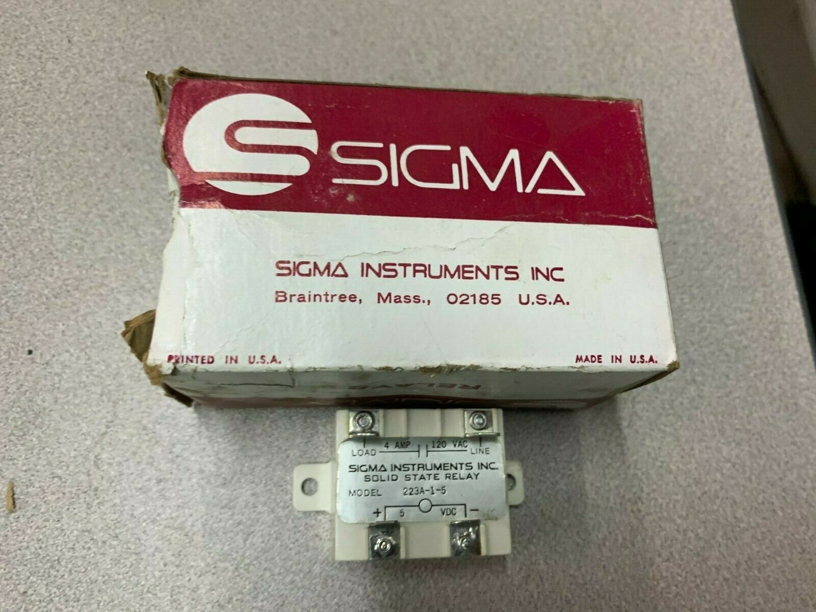 NEW IN BOX SIGMA SOLID STATE RELAY 223A-1-5