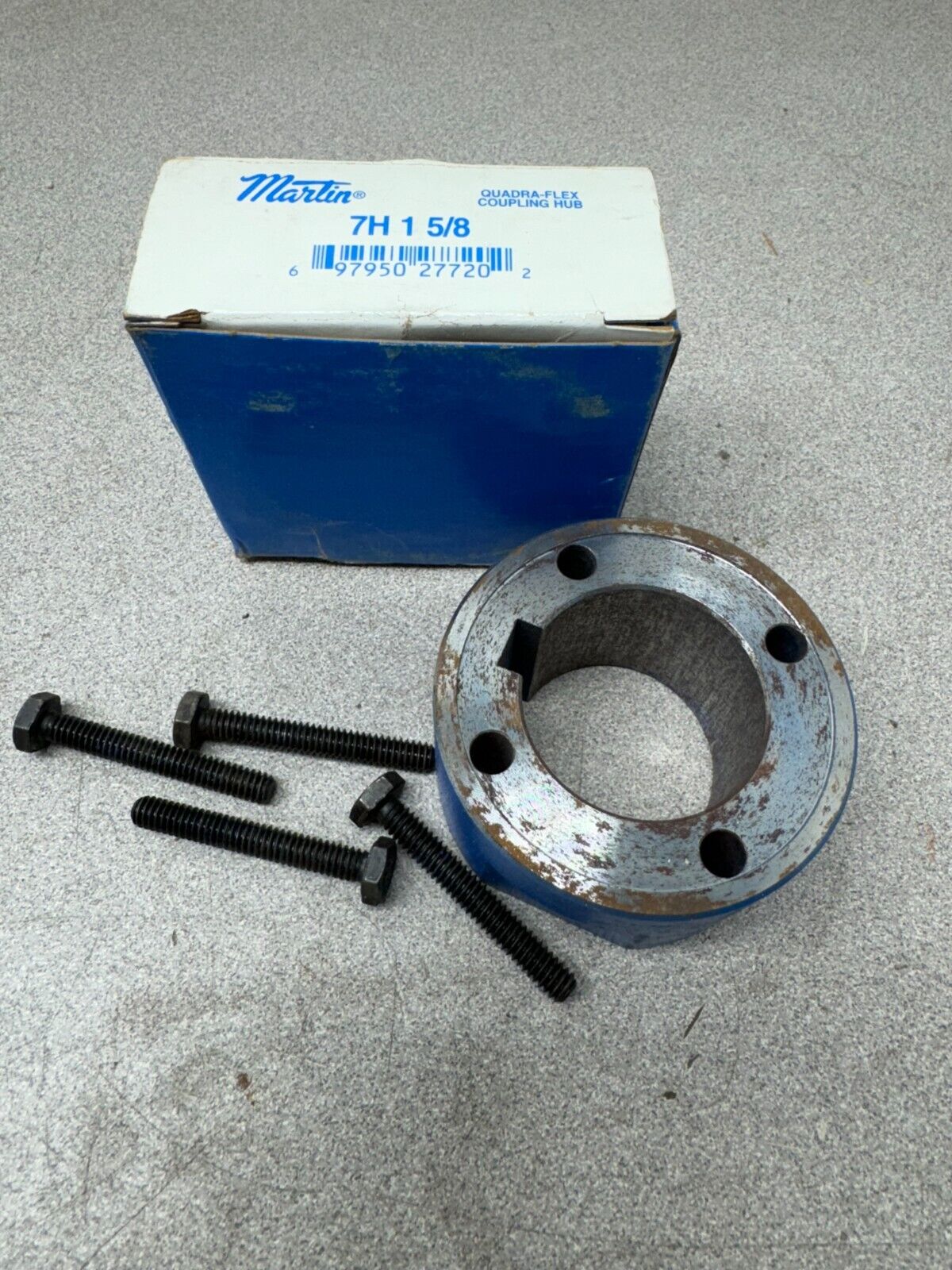 NEW IN BOX MARTIN QUADRA FLEX COUPLING HUB 7H 1 5/8