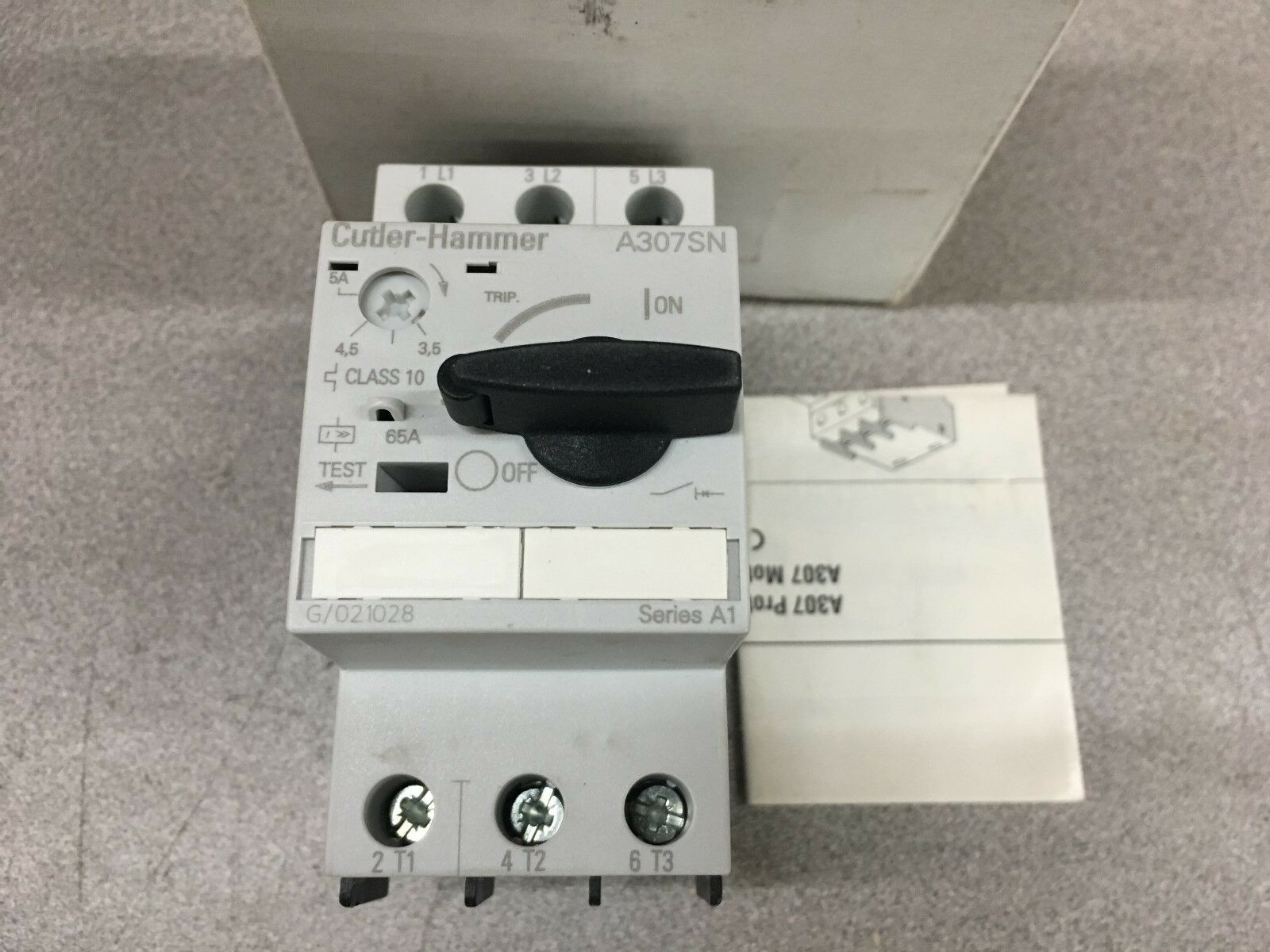 NEW IN BOX CUTLER-HAMMER MANUAL MOTOR PROTECTOR A307SN