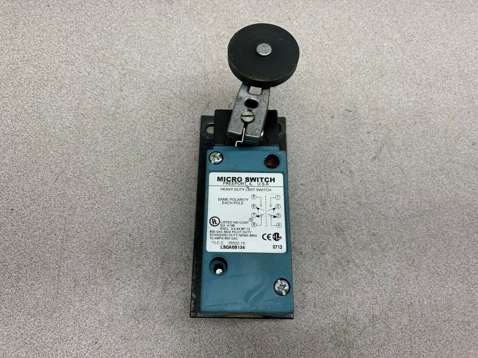 USED MICROSWITCH LSQA6B134