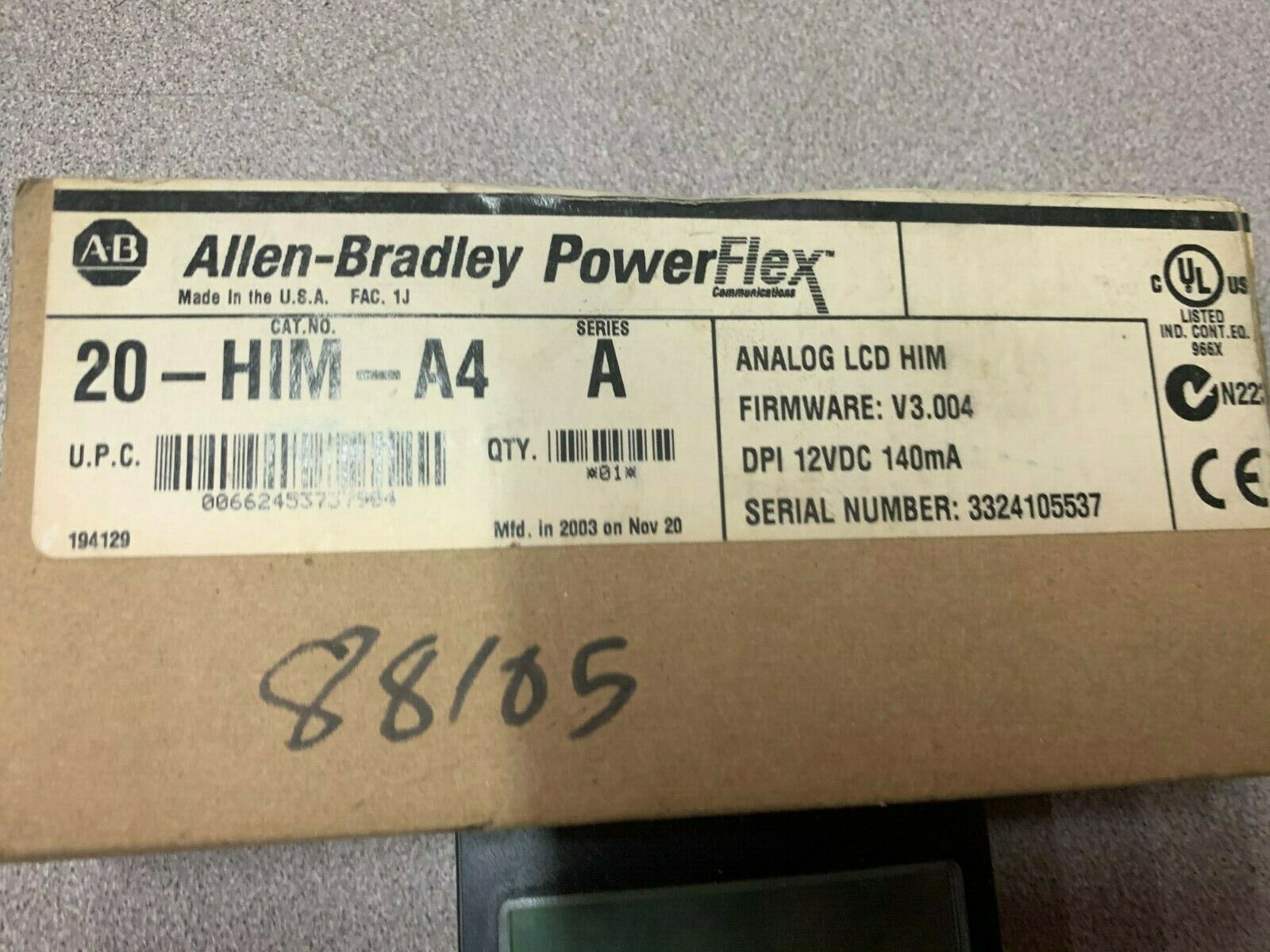 NEW IN BOX ALLEN BRADLEY ANALOG LCD HIM 20-HIM-44