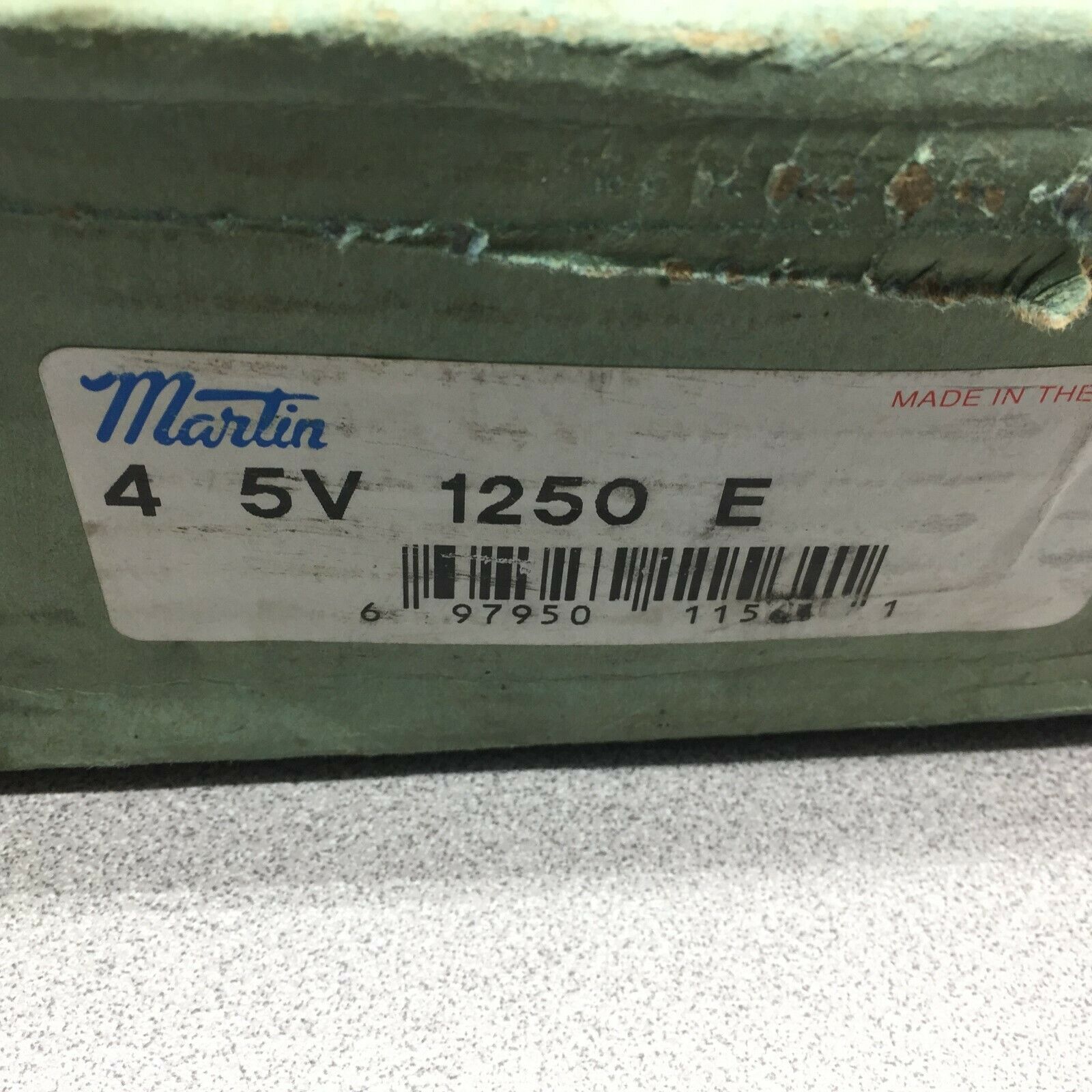 NEW IN BOX MARTIN 4V 1985 RPM MAX V-BELT PULLEY 4 5V 1250 E