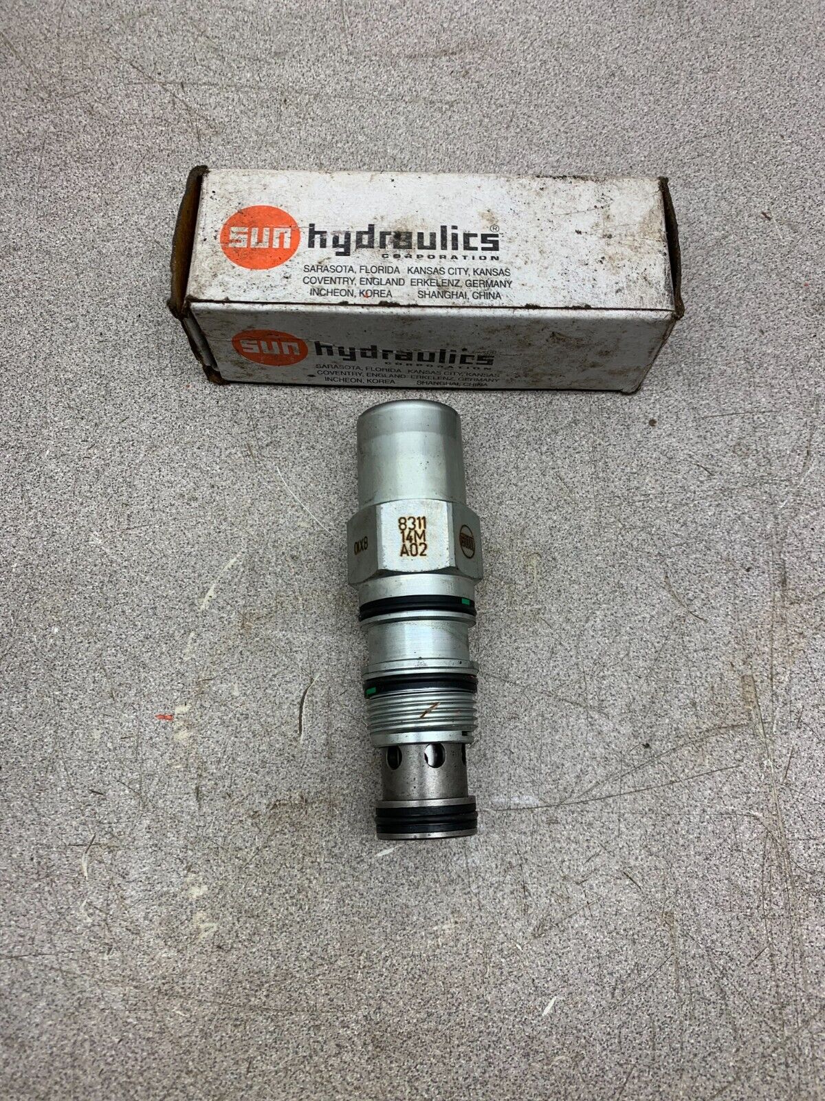 NEW IN BOX SUN HYDRAULICS CARTRIDGE VALVE 8311-14M A02