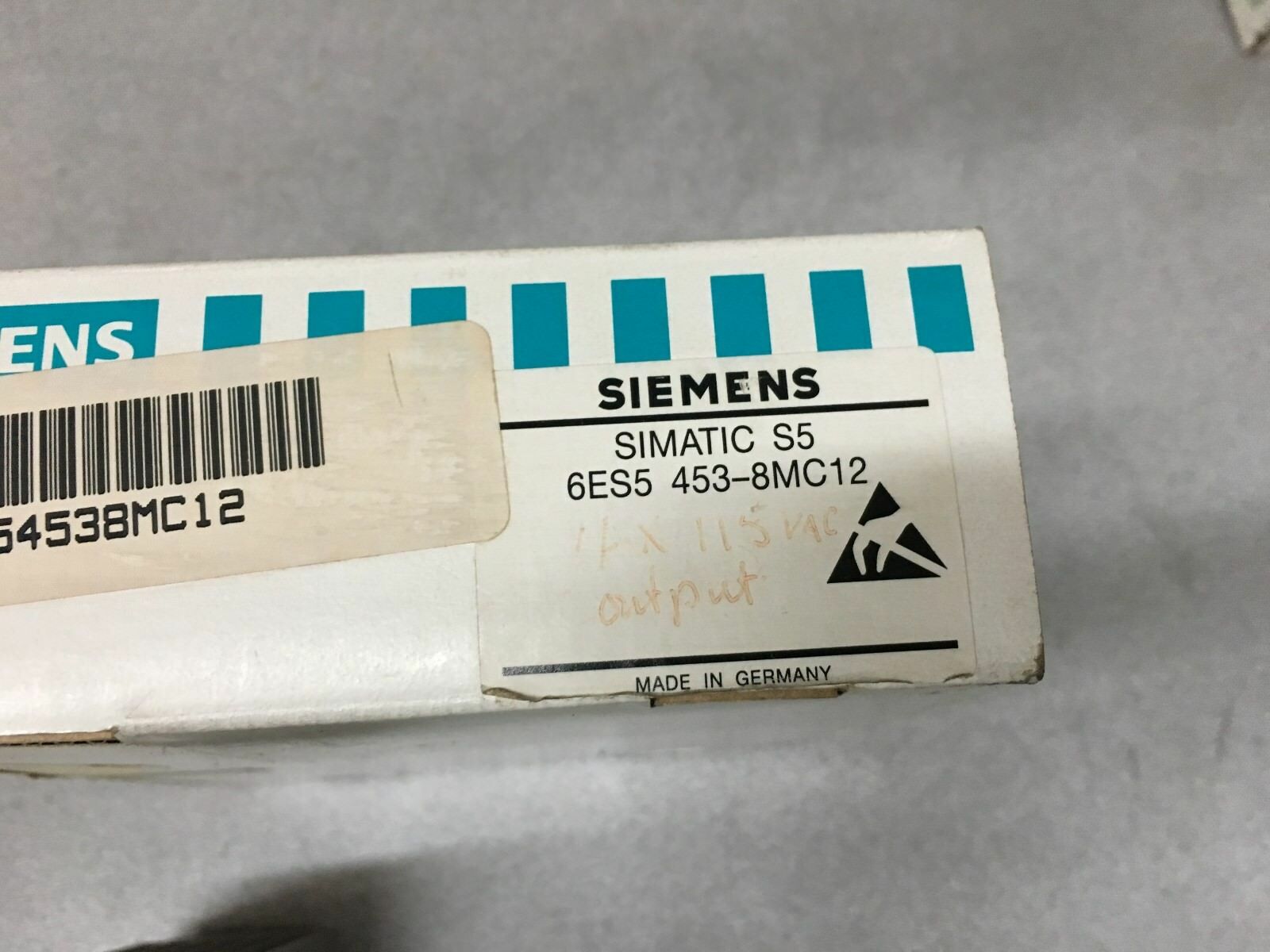 USED IN BOX SIEMENS SIMATIC S5 DIGITAL OUTPUT MODULE 6ES5 453-8MC12