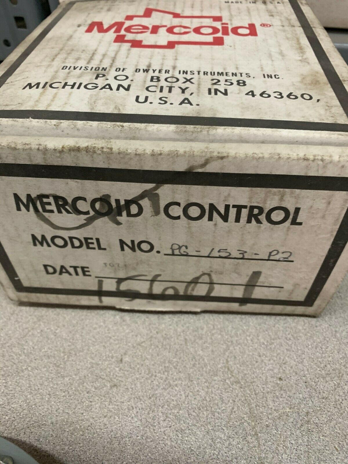 NEW IN BOX MERCOID PRESSURE SWITCH PG-153-P2