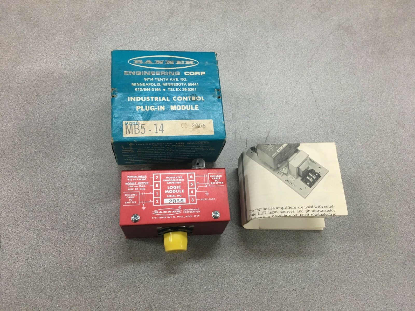 NEW IN BOX BANNER PLUG-IN MODULE MB5-14 2056