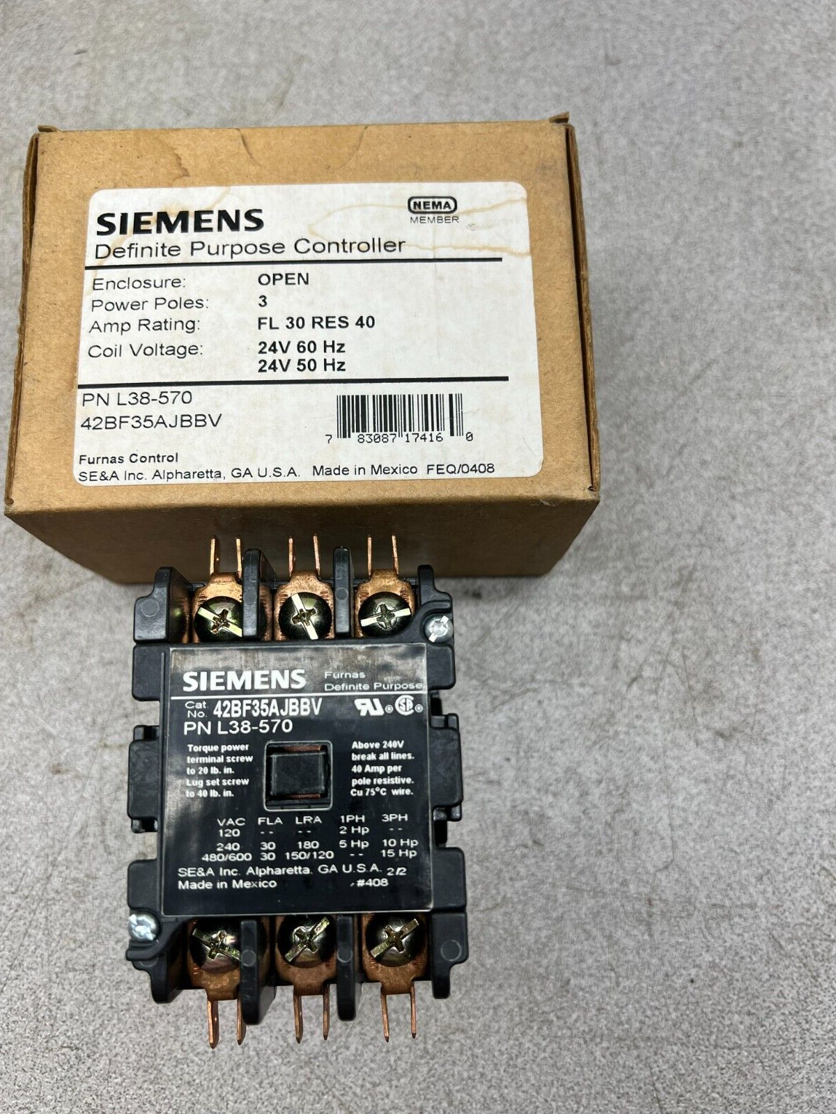 NEW IN BOX SIEMENS DEFINITE PURPOSE CONTROLLER 42BF35AJBBV