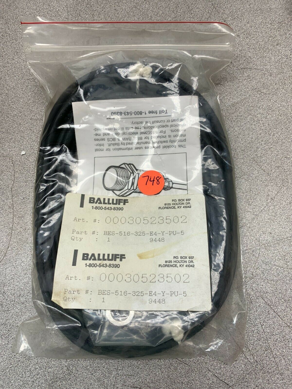 NEW IN PACKAGE BALLUFF SENSOR BES-516-325-E4-Y-PU-5