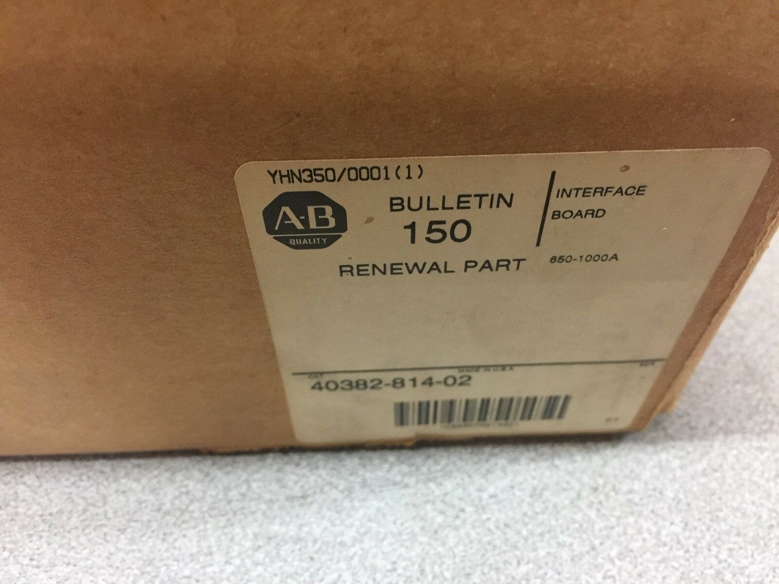 NEW IN BOX ALLEN BRADLEY RENEWAL PART INTERFACE BOARD 40382-814-02